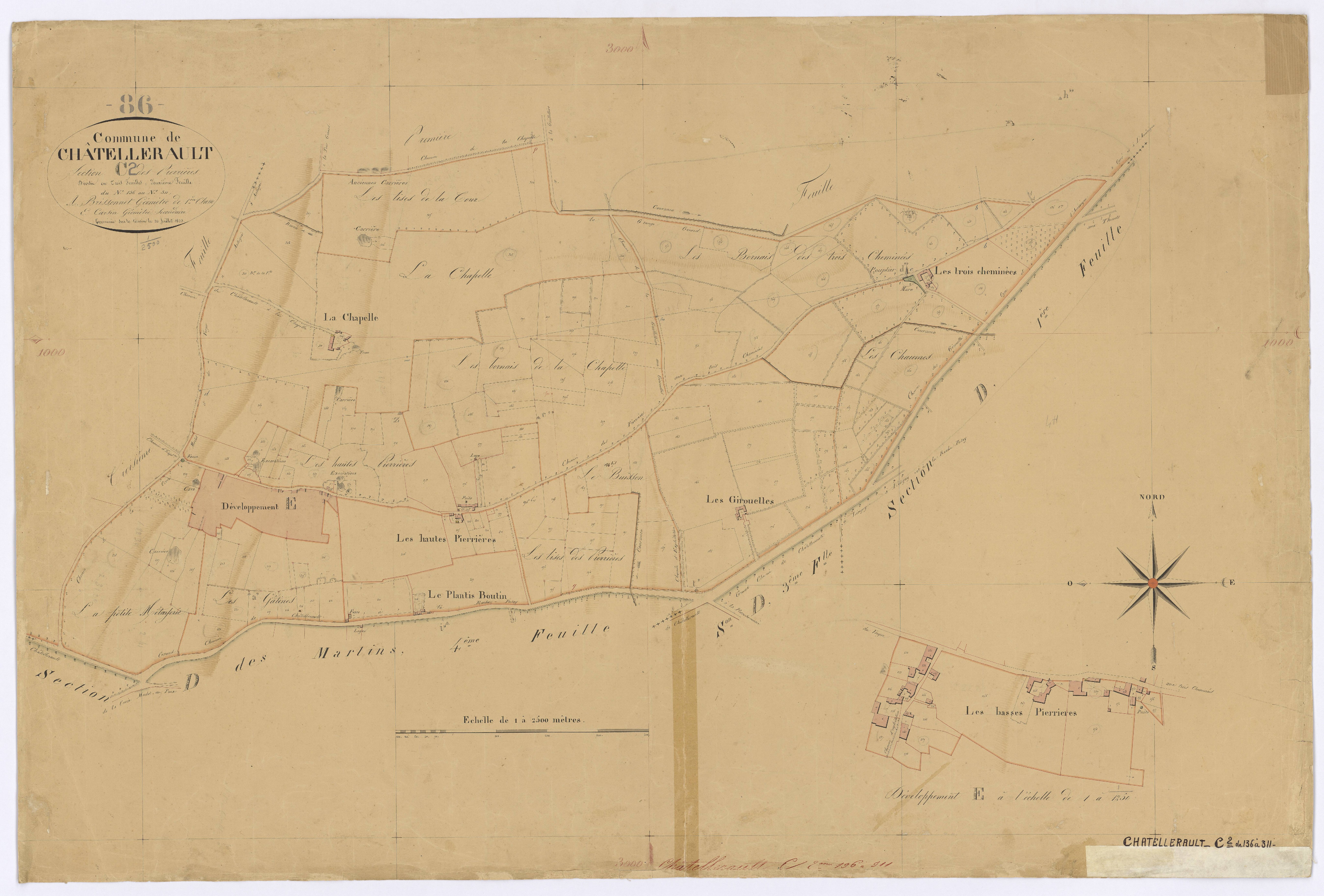 Châtellerault - FRAD086_cadastre Plans 
