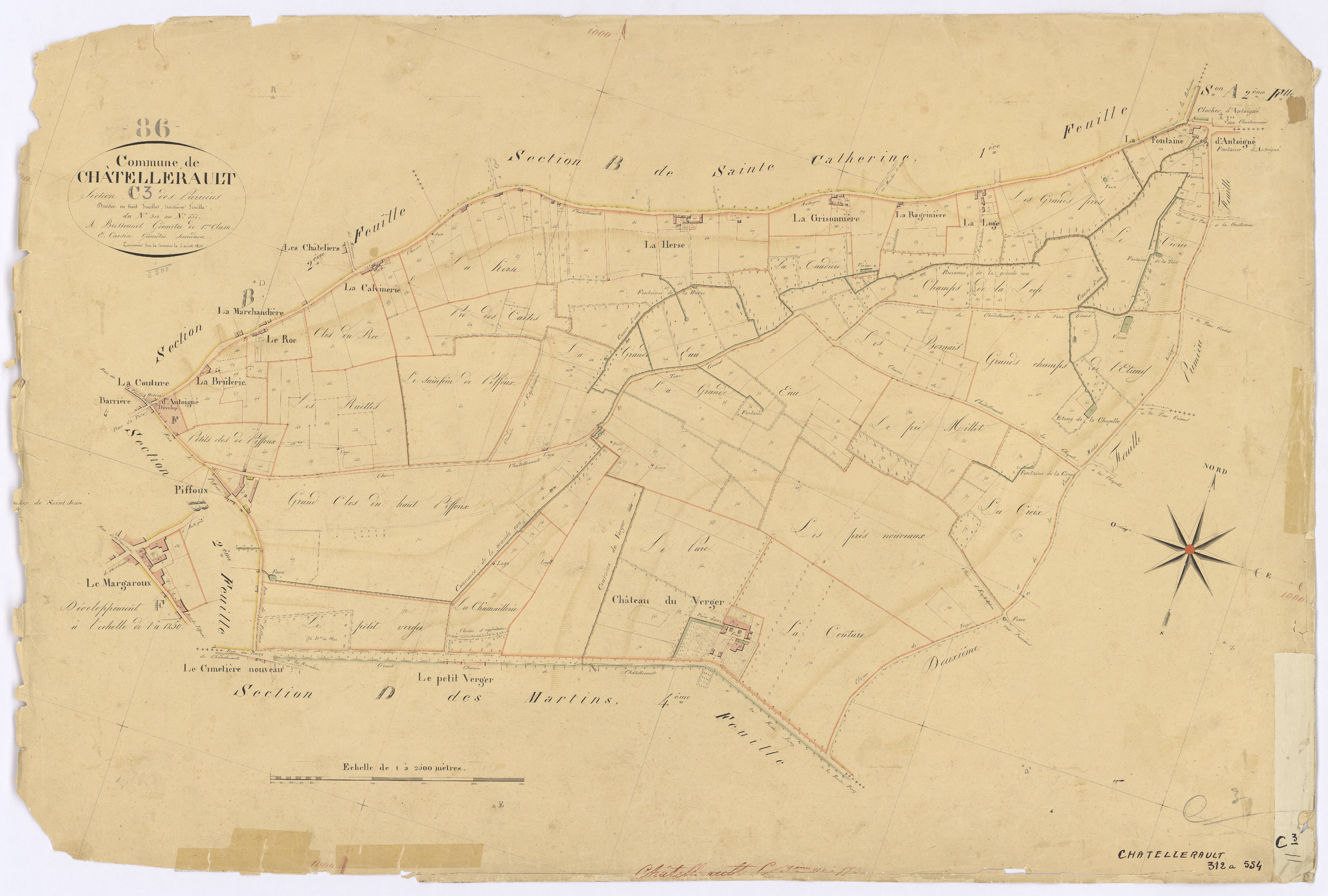 Châtellerault - FRAD086_cadastre Plans 