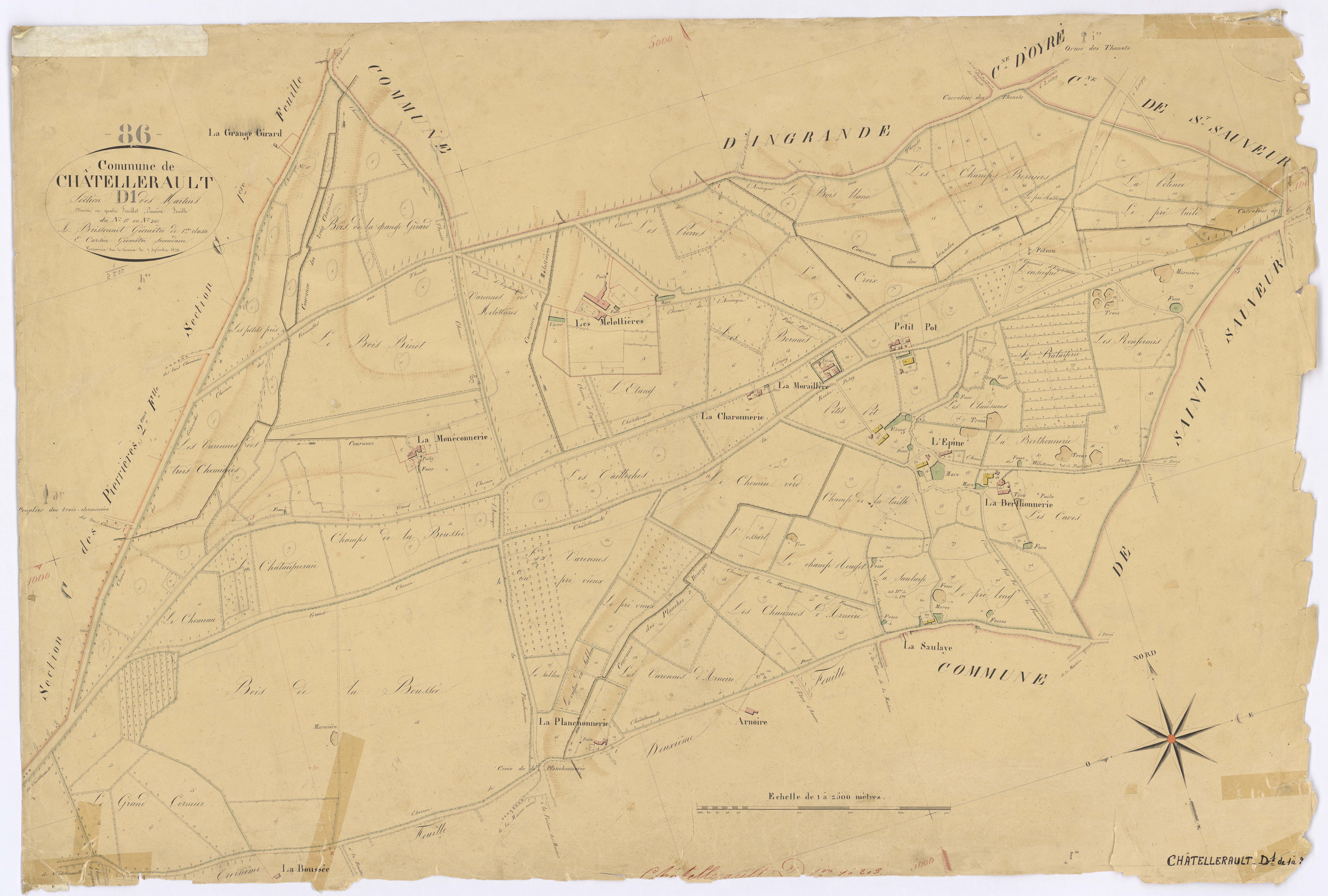 Châtellerault - FRAD086_cadastre Plans 