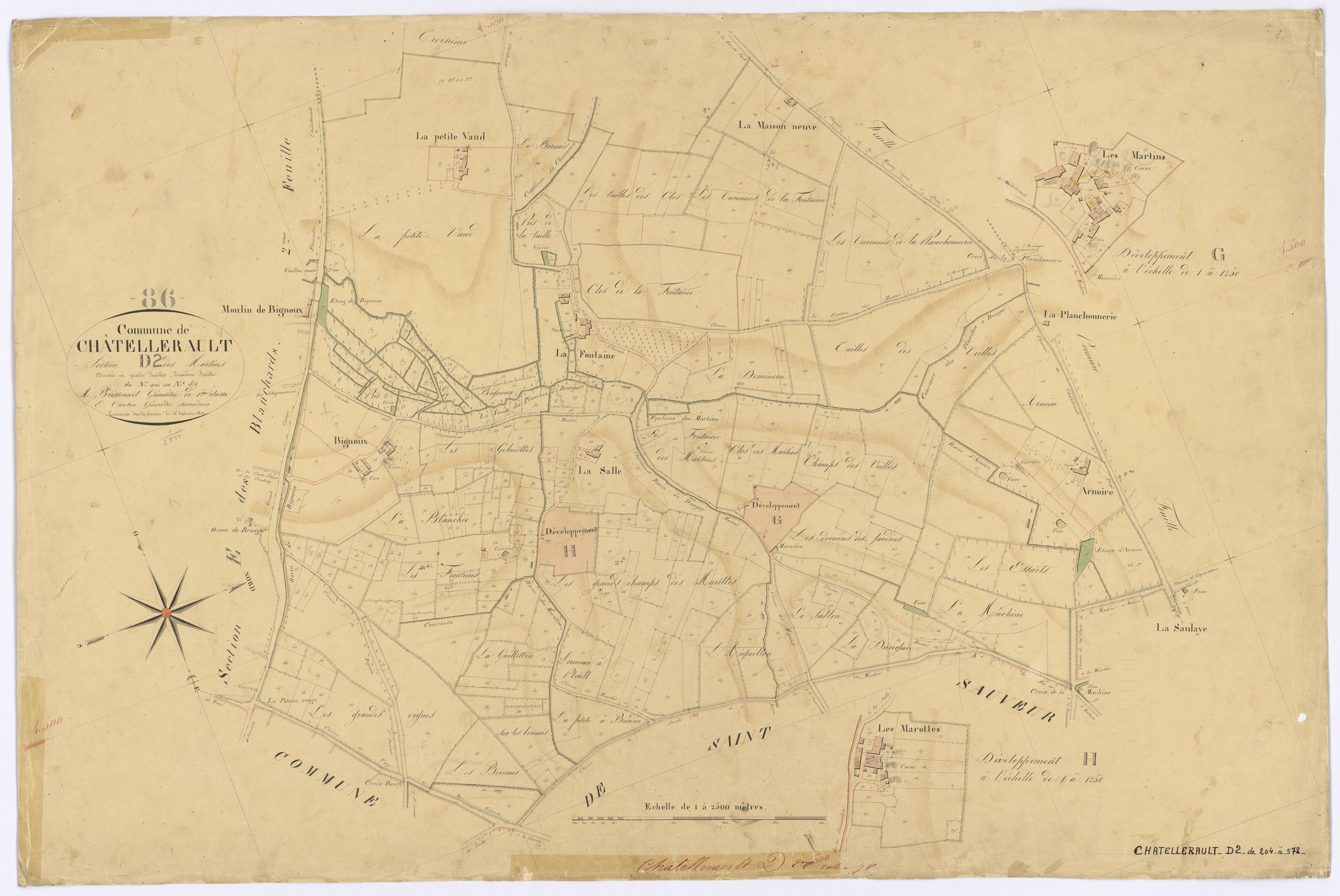 Châtellerault - FRAD086_cadastre Plans 