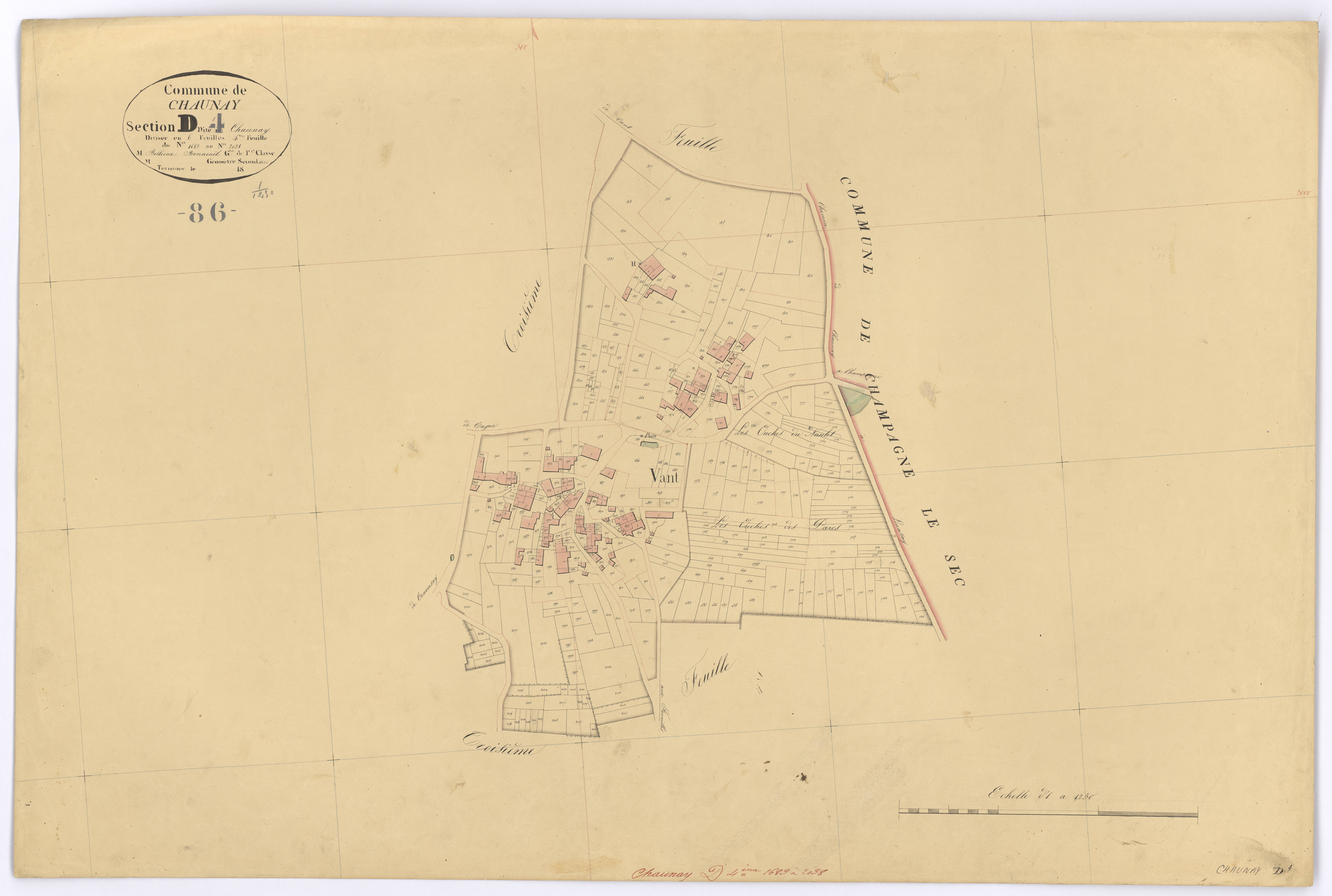 Chaunay - FRAD086_cadastre Plans 