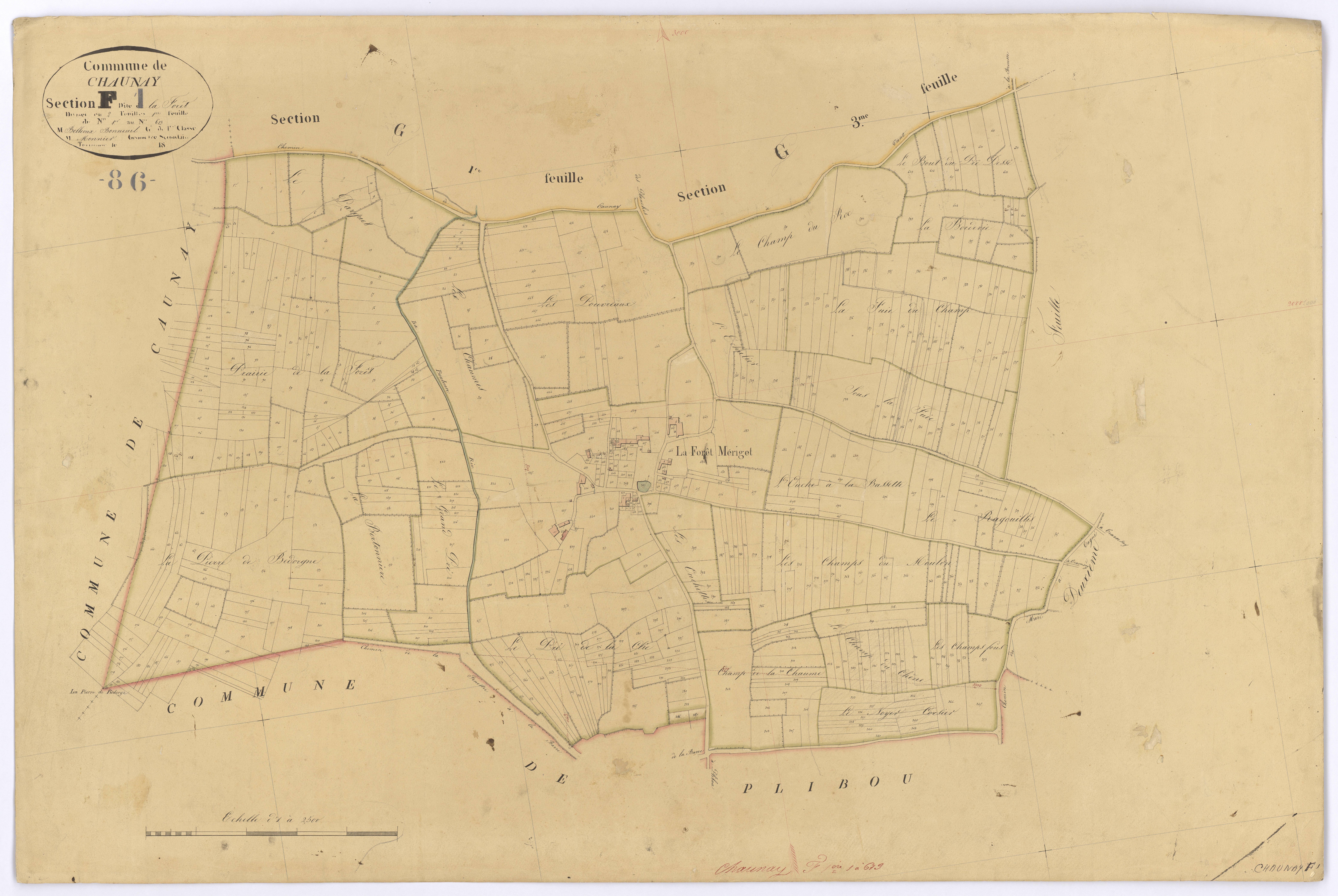 Chaunay - FRAD086_cadastre Plans 