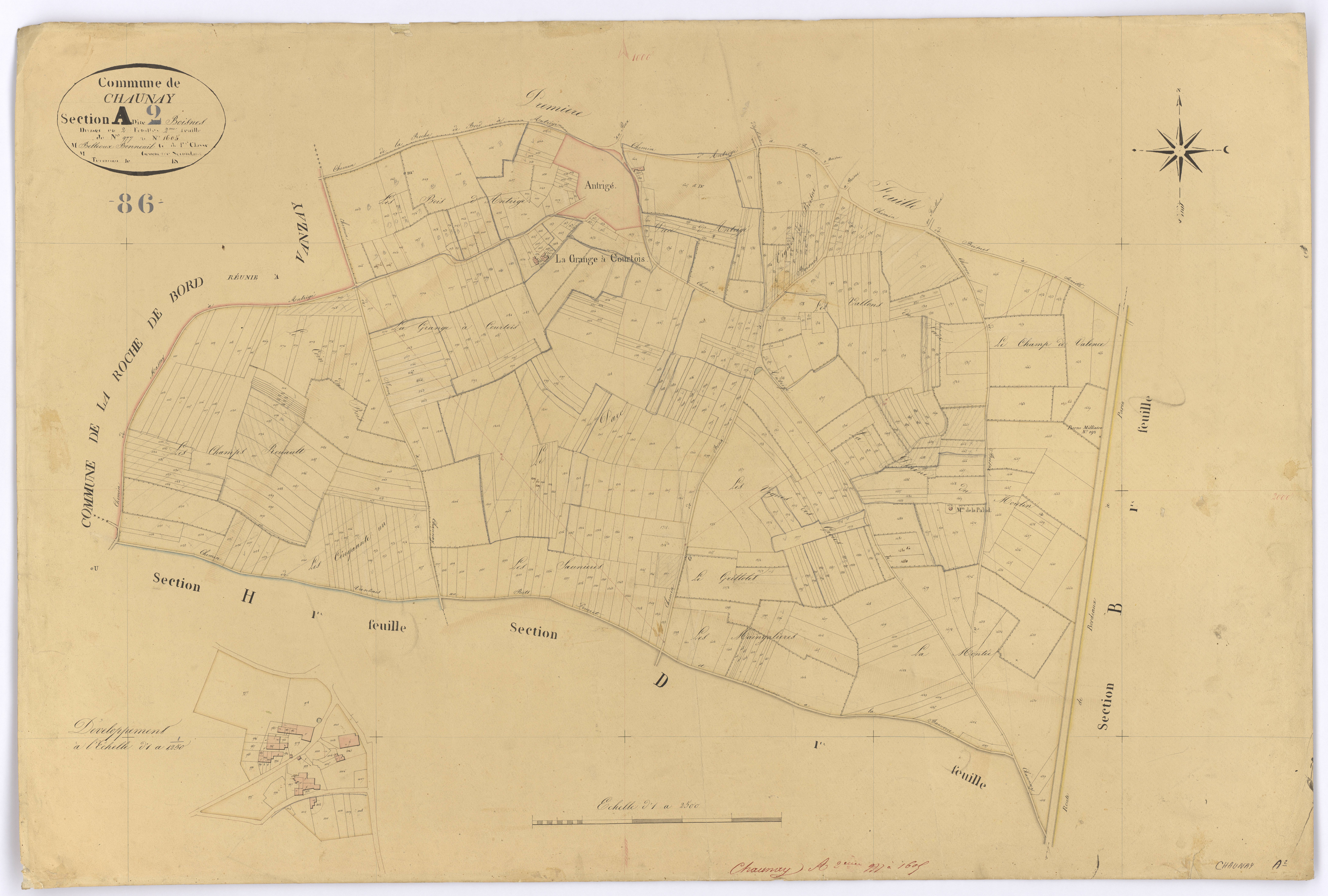 Chaunay - FRAD086_cadastre Plans 