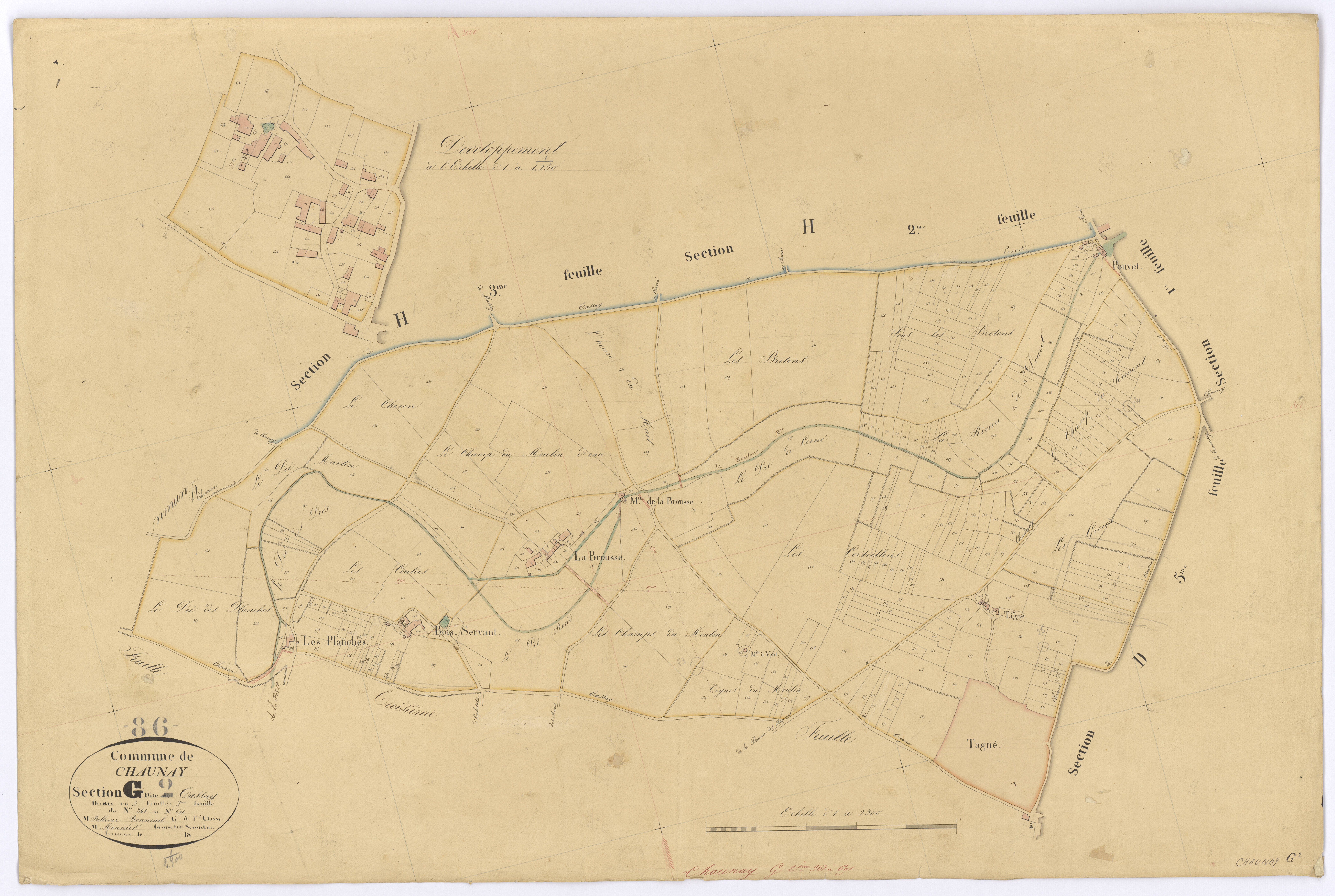 Chaunay - FRAD086_cadastre Plans 