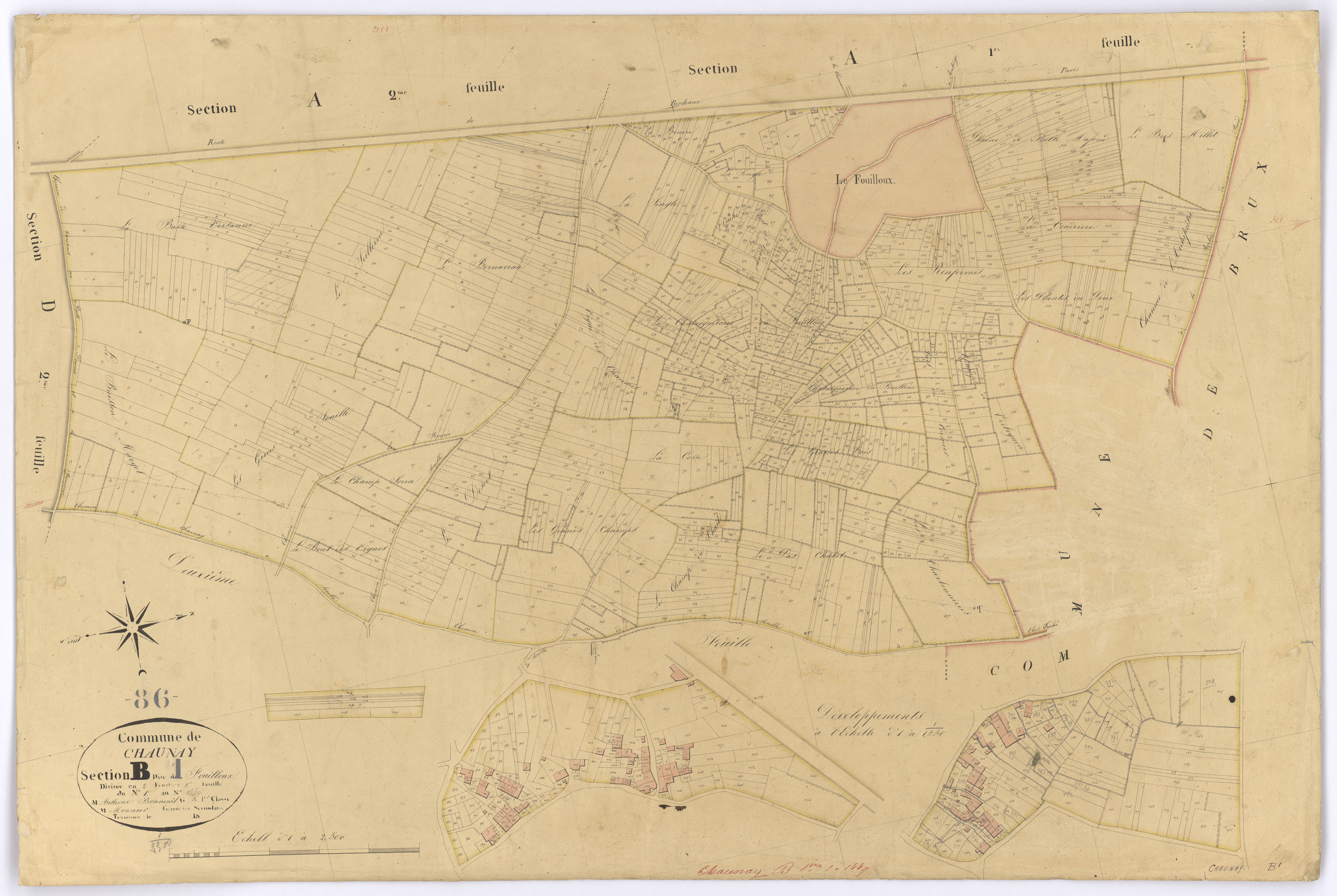 Chaunay - FRAD086_cadastre Plans 
