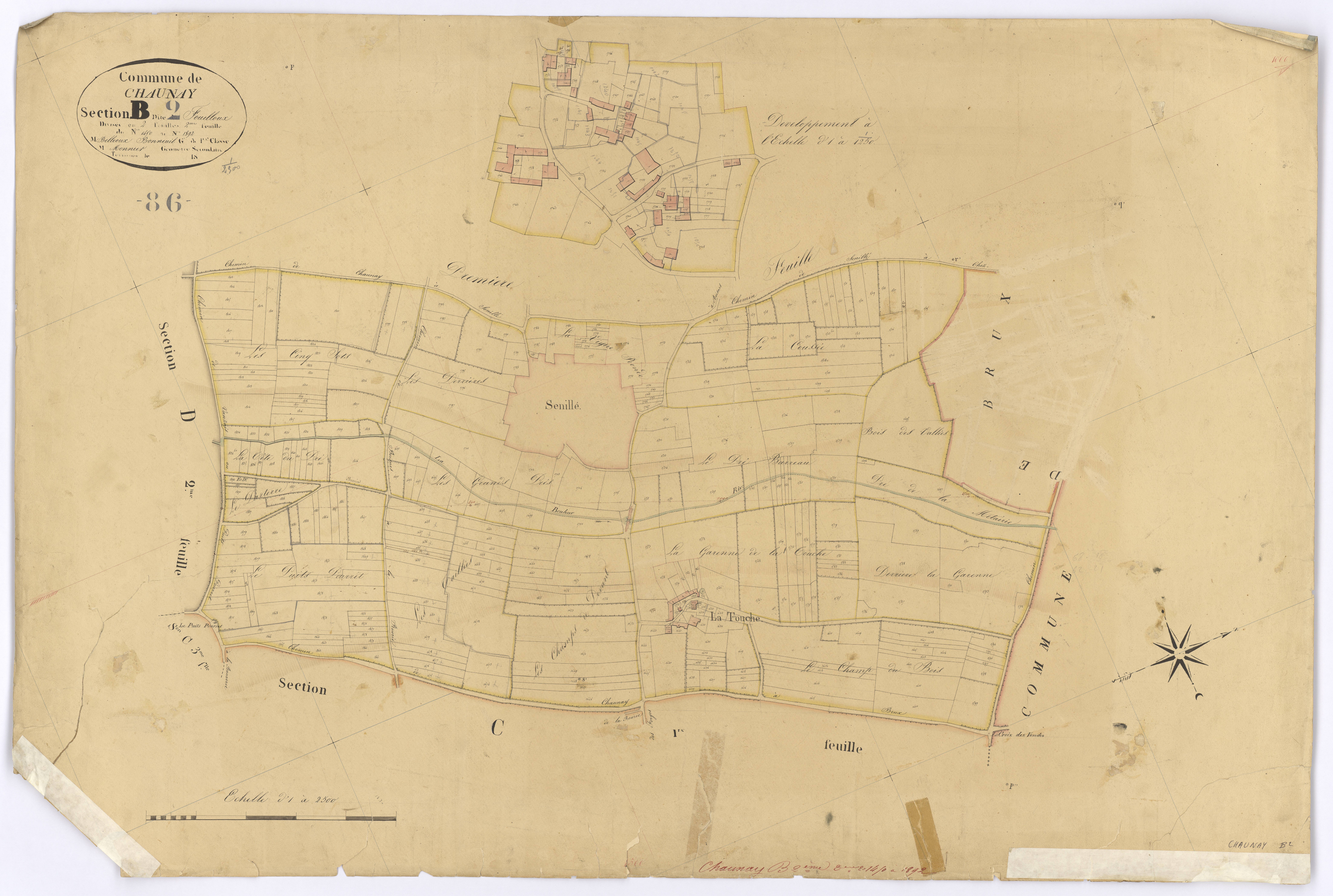 Chaunay - FRAD086_cadastre Plans 