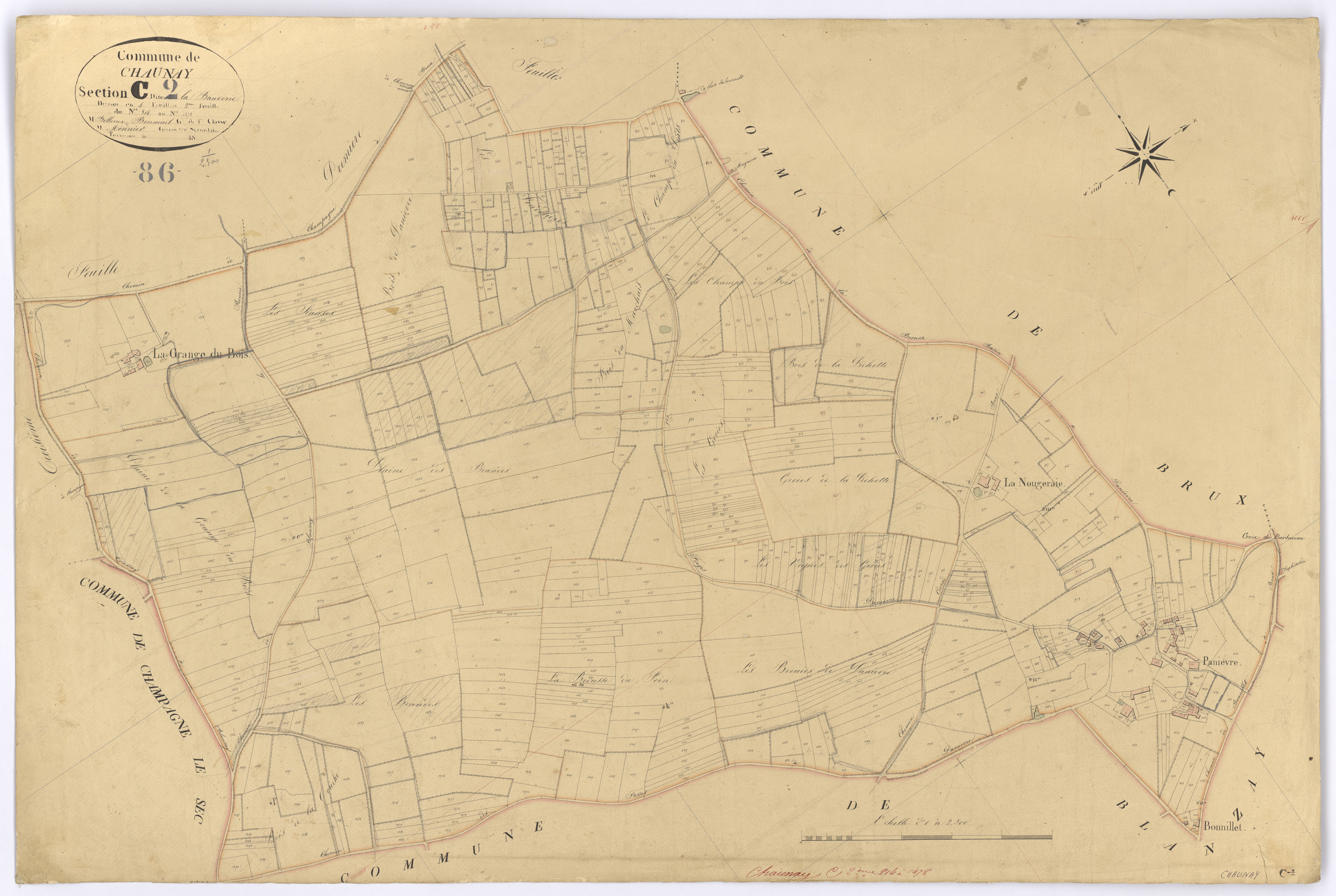 Chaunay - FRAD086_cadastre Plans 