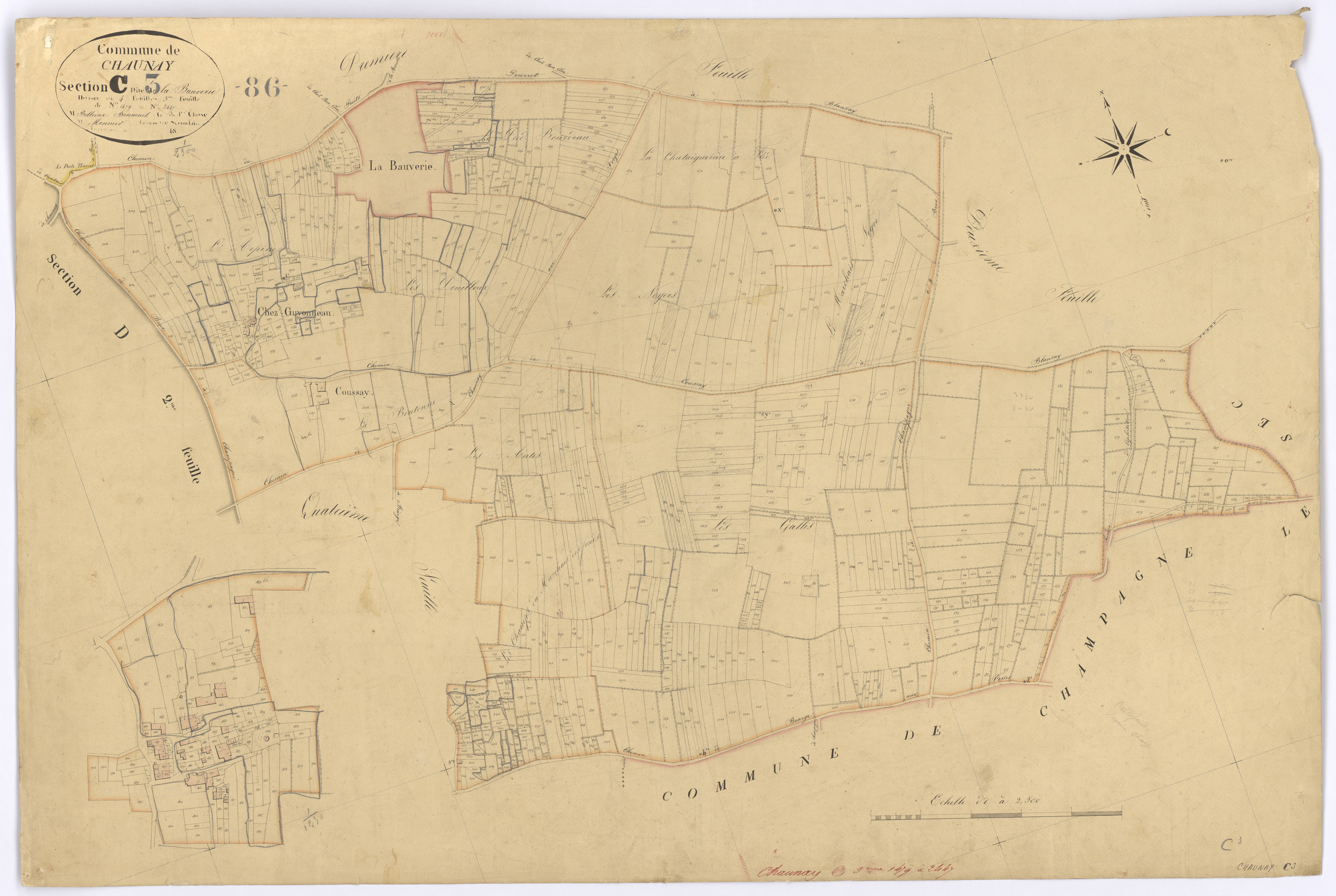 Chaunay - FRAD086_cadastre Plans 