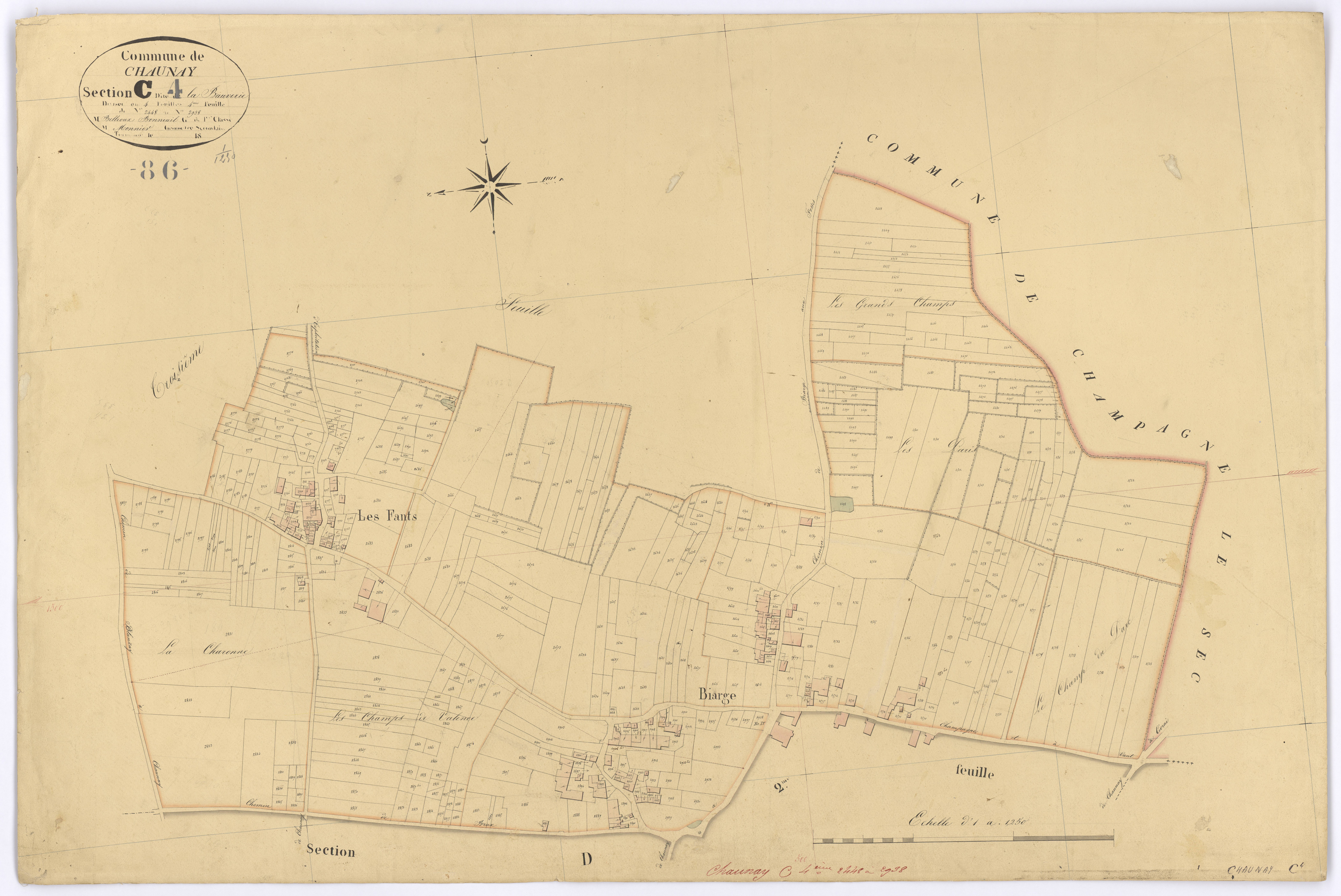Chaunay - FRAD086_cadastre Plans 