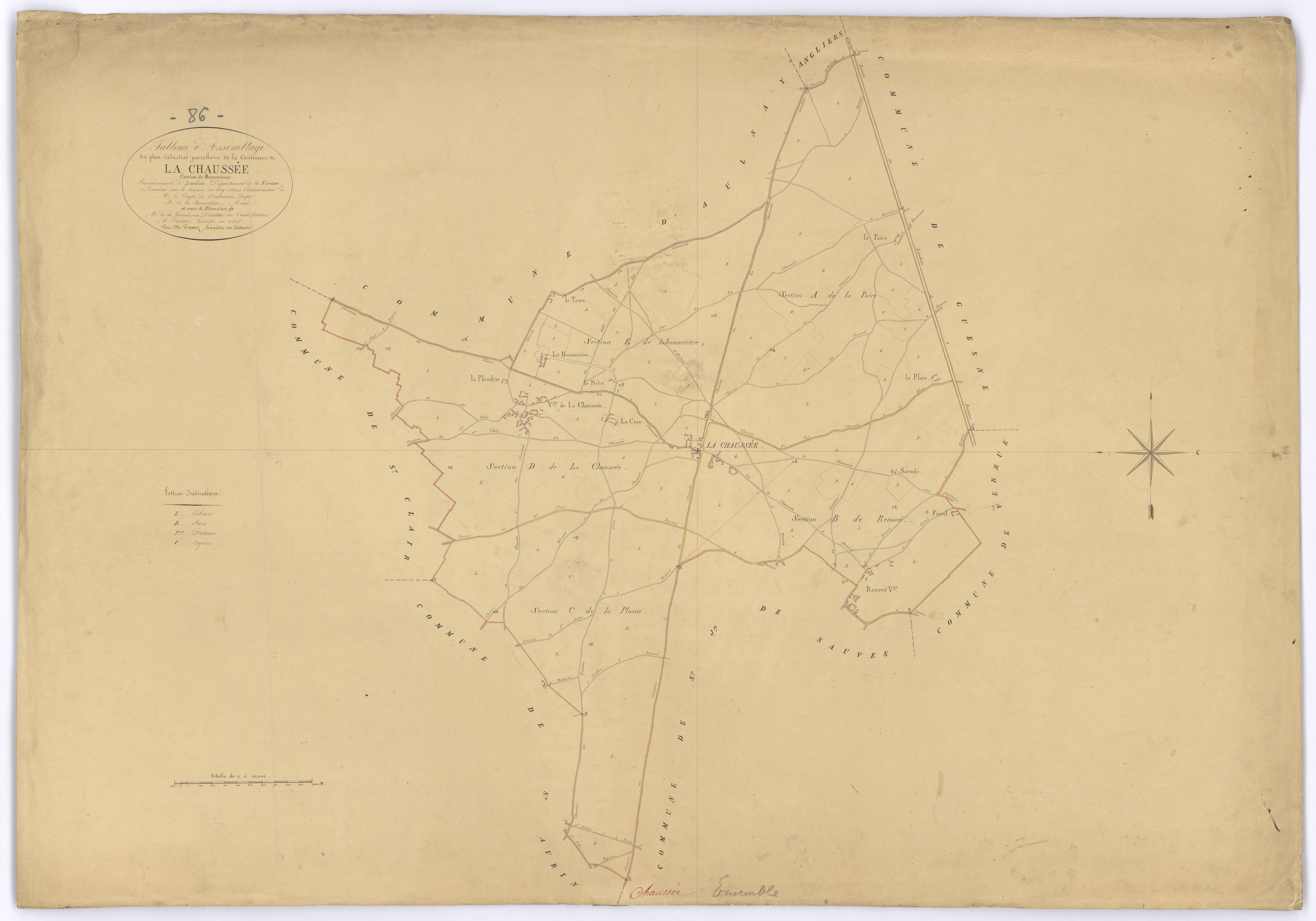 La Chaussée - FRAD086_cadastre Plans 