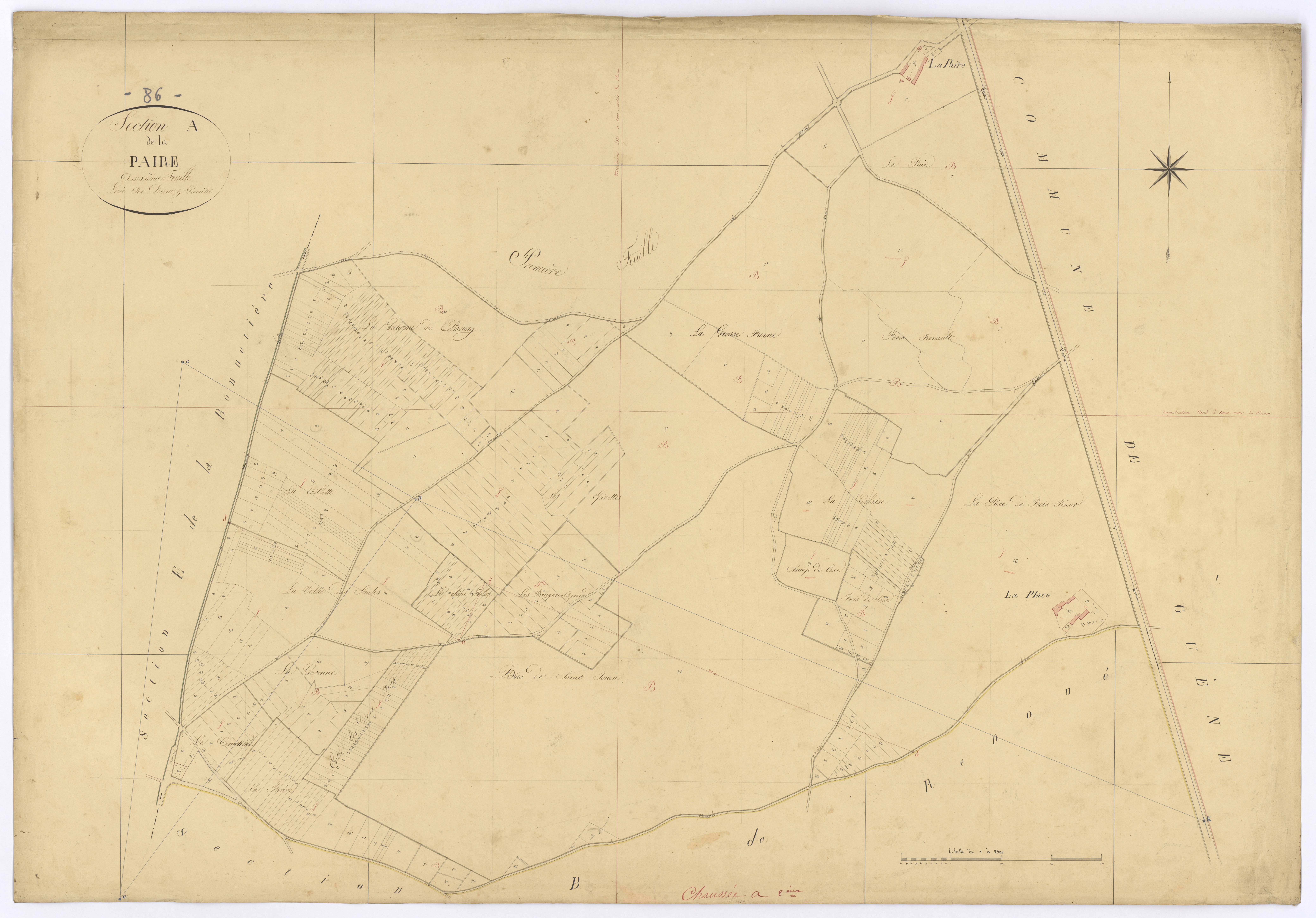 La Chaussée - FRAD086_cadastre Plans 
