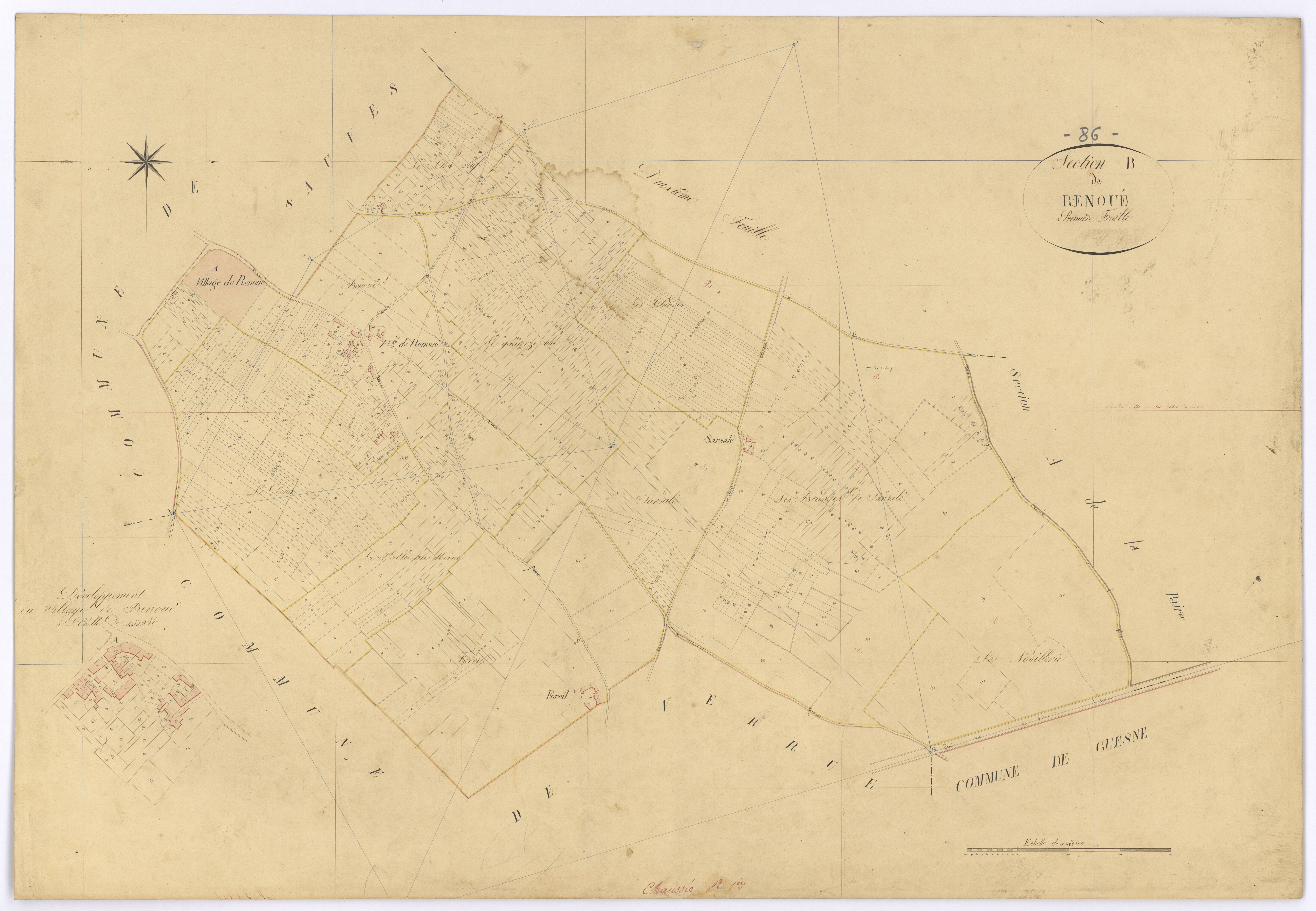 La Chaussée - FRAD086_cadastre Plans 