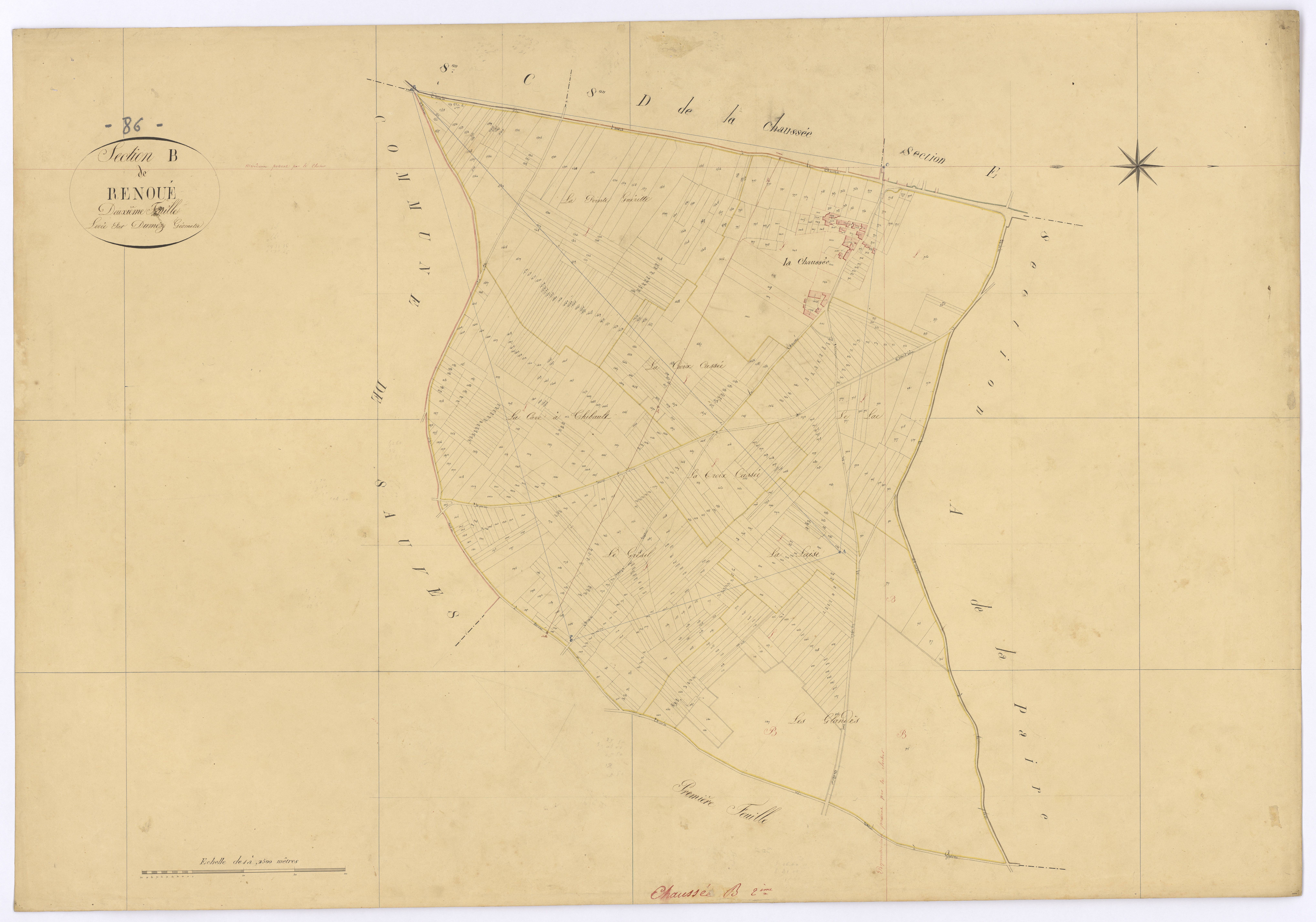 La Chaussée - FRAD086_cadastre Plans 