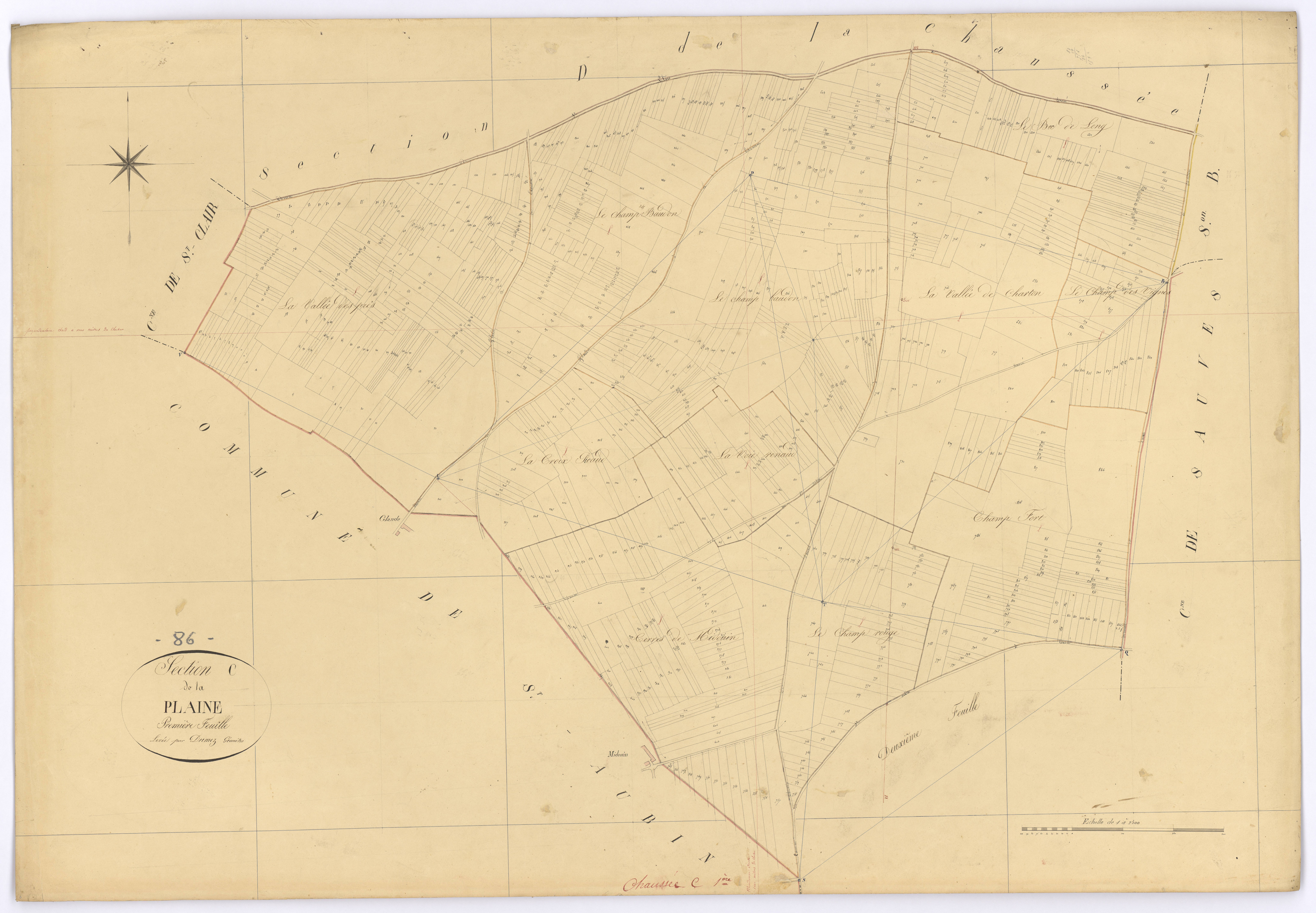 La Chaussée - FRAD086_cadastre Plans 