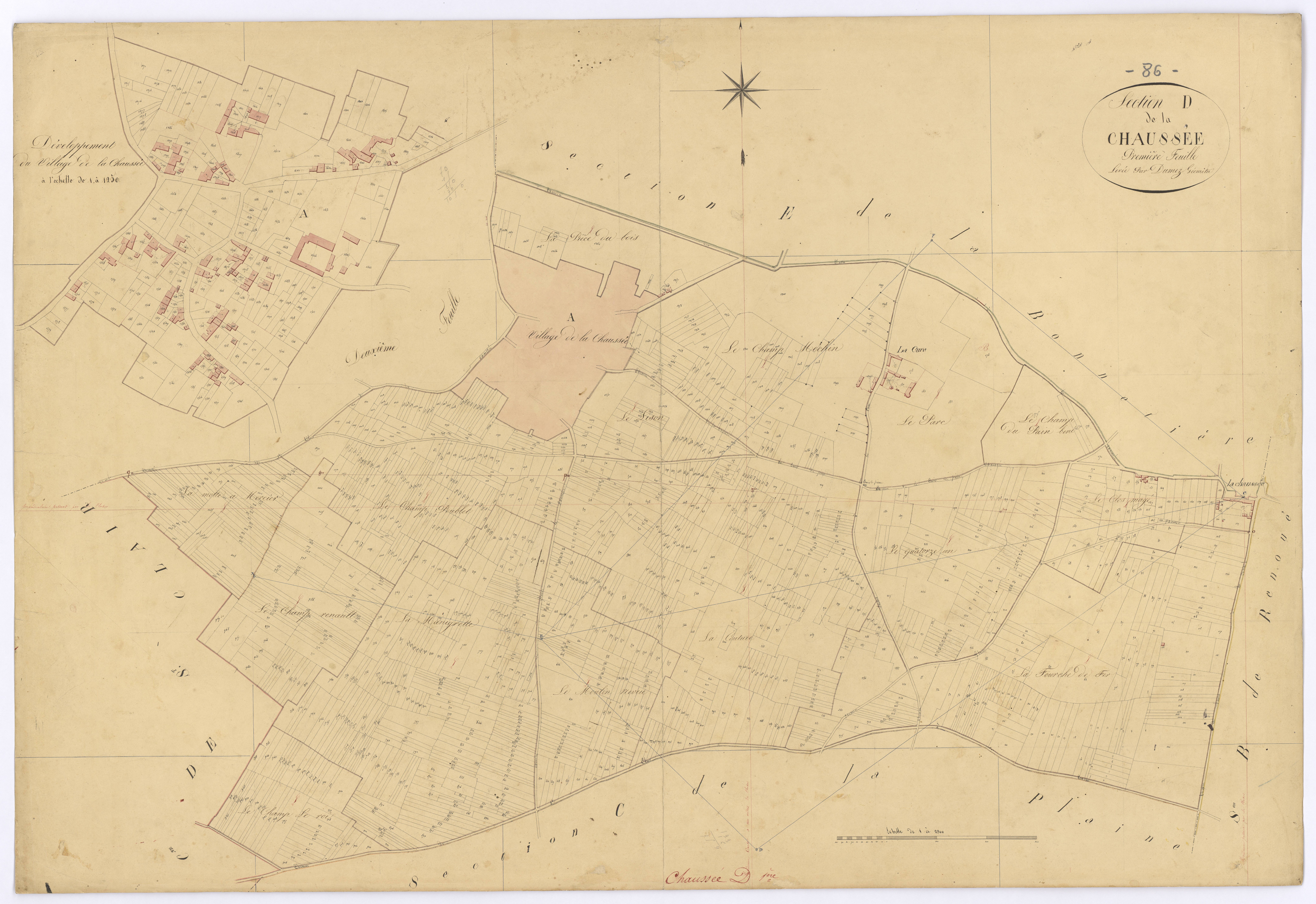 La Chaussée - FRAD086_cadastre Plans 