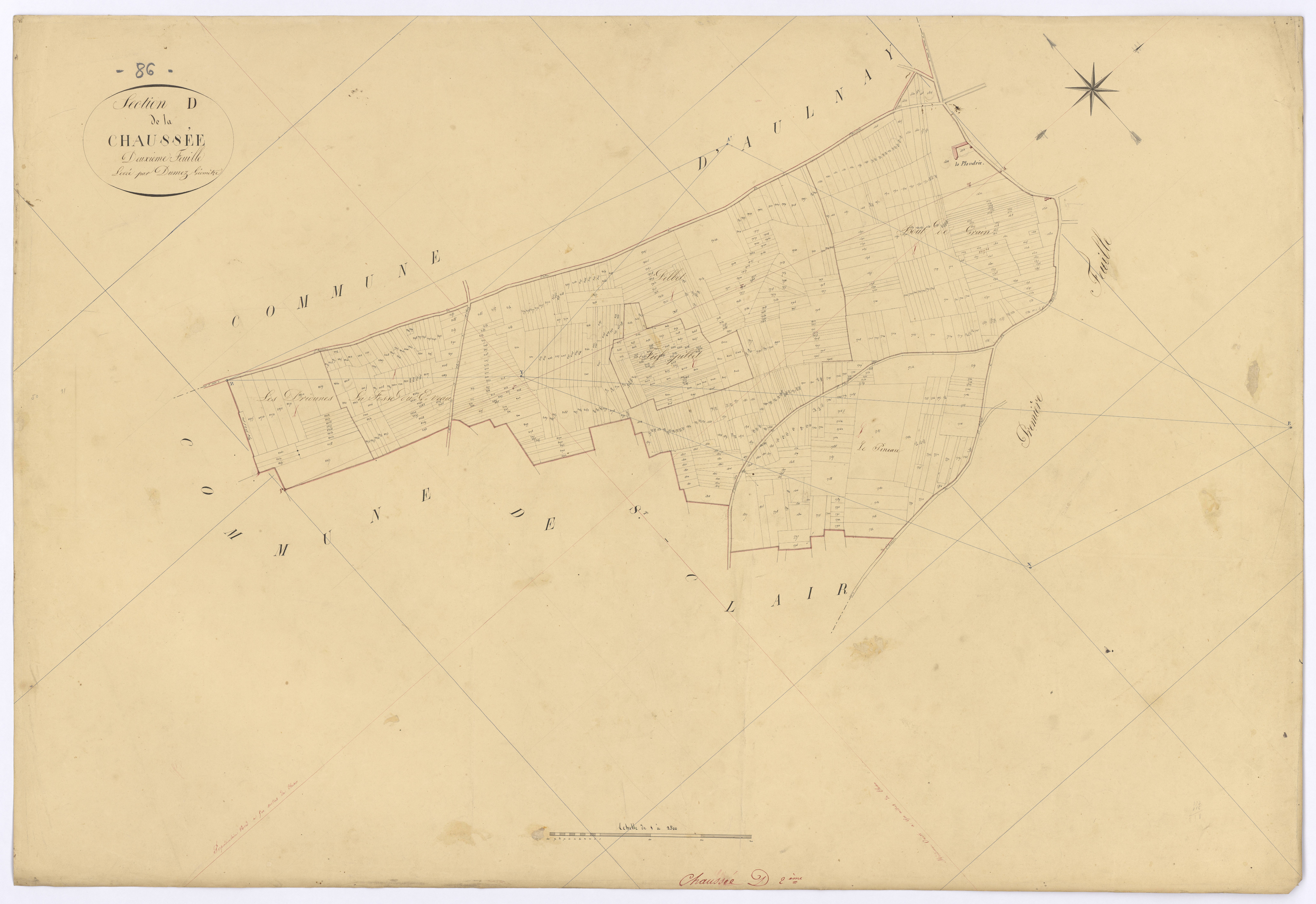 La Chaussée - FRAD086_cadastre Plans 