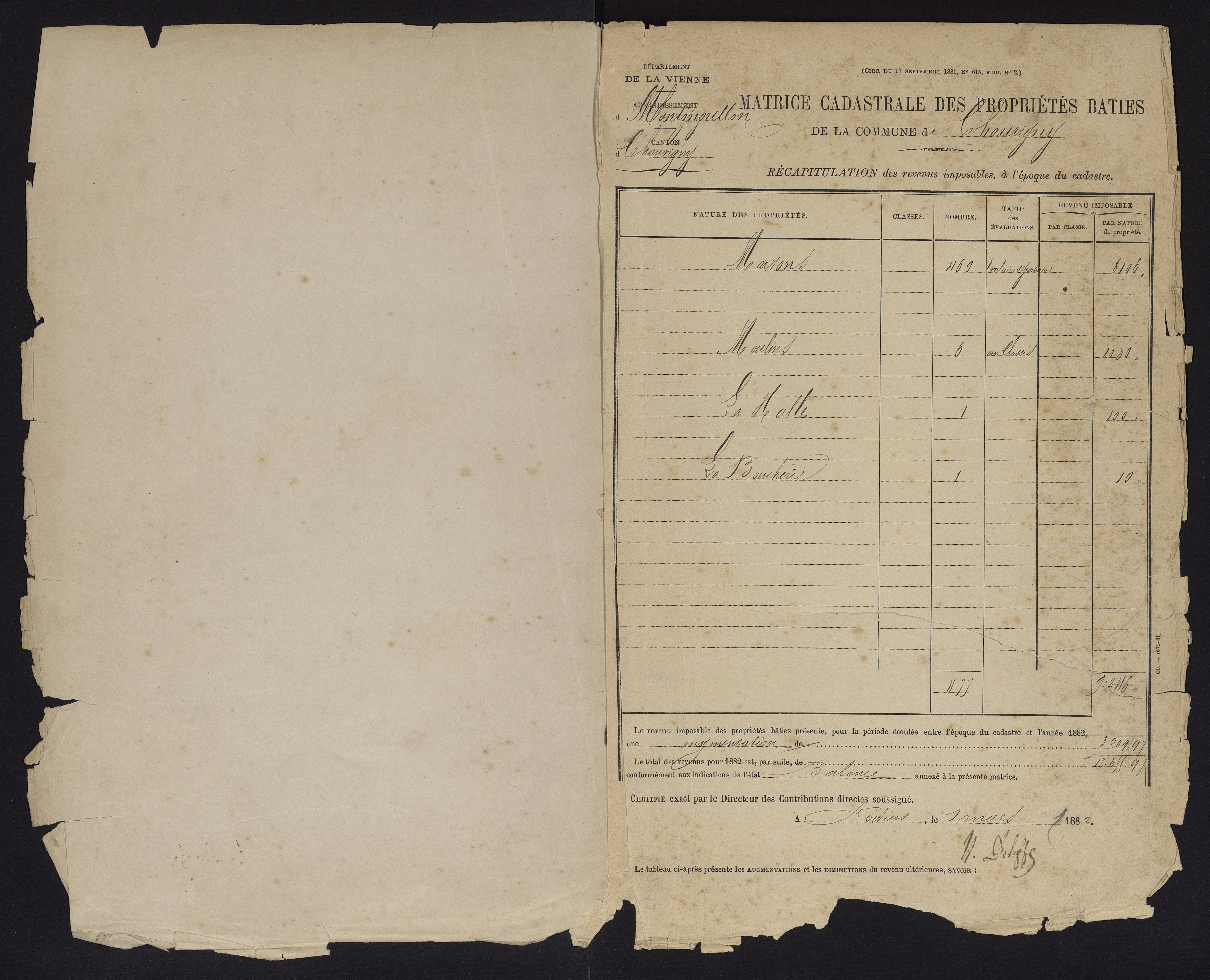 Chauvigny - FRAD086_cadastre Cases 1-600 