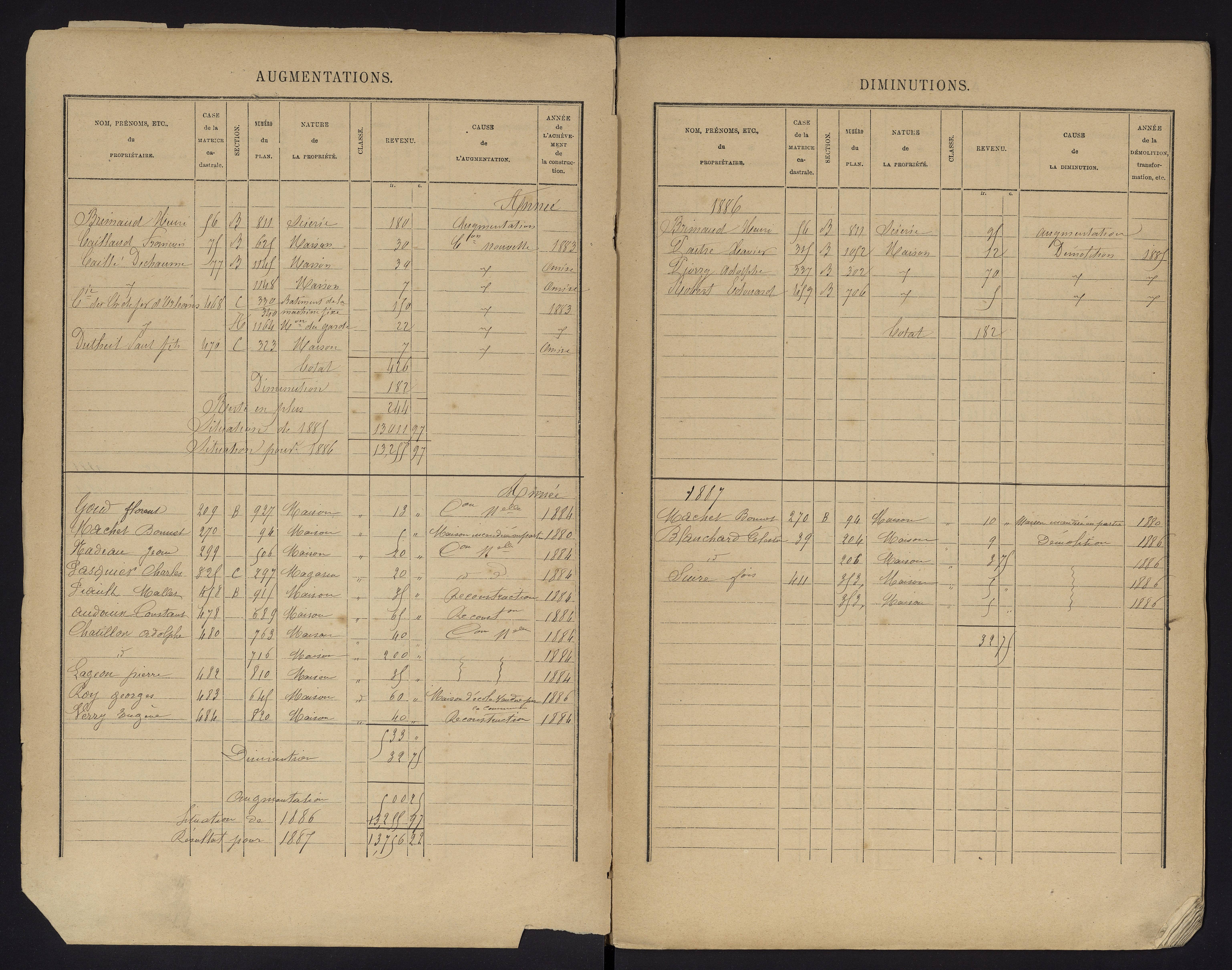 Chauvigny - FRAD086_cadastre Cases 1-600 