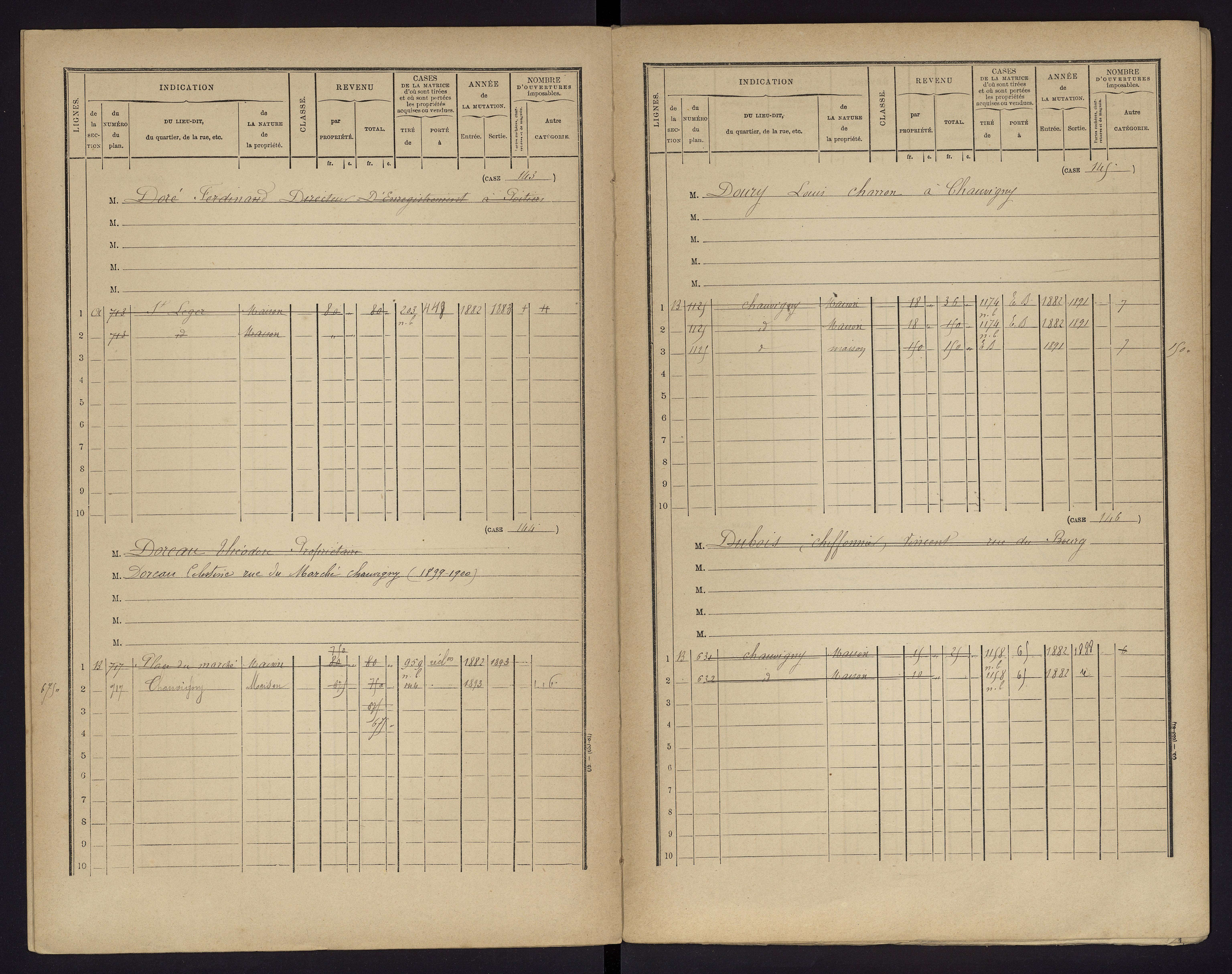 Chauvigny - FRAD086_cadastre Cases 1-600 