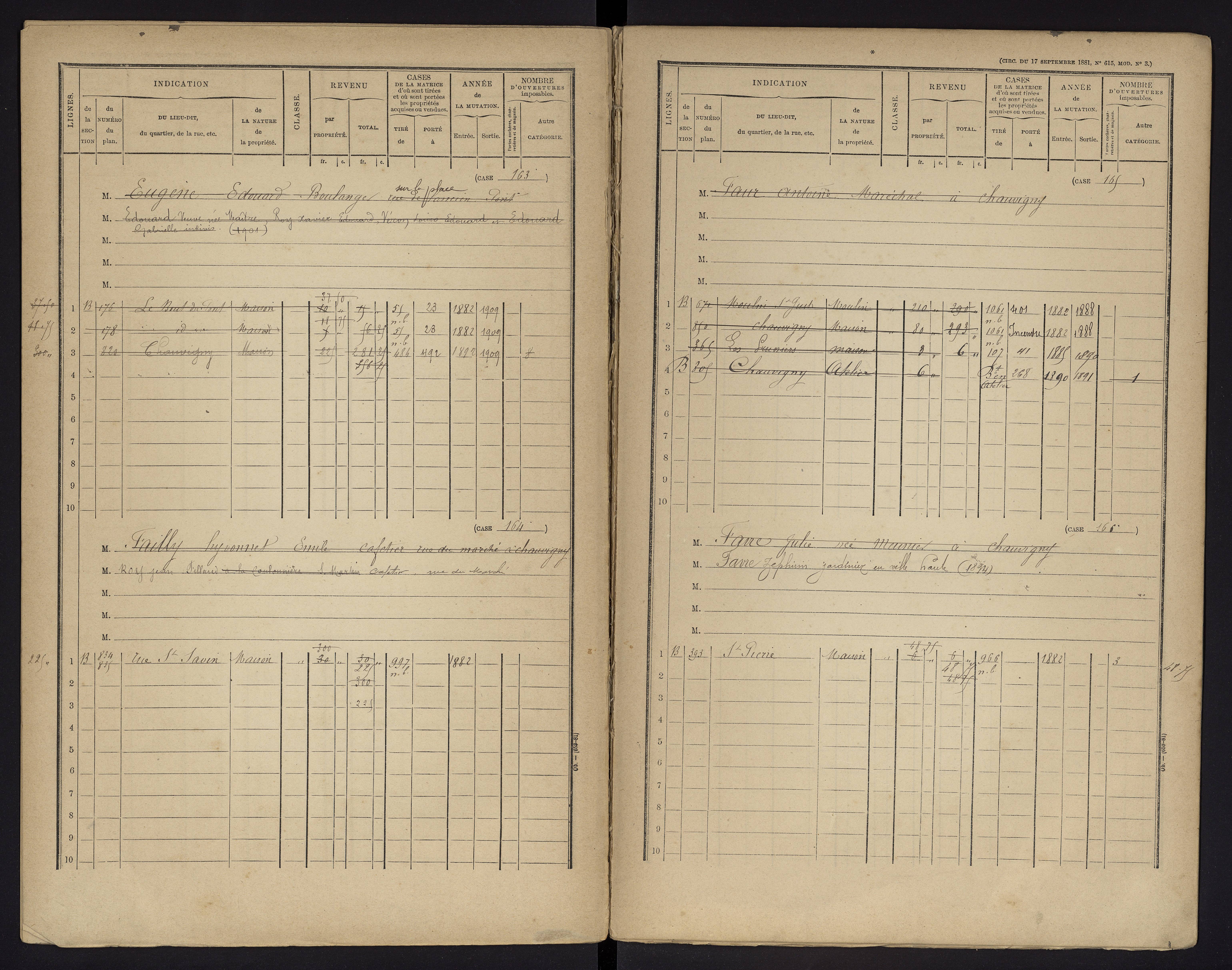 Chauvigny - FRAD086_cadastre Cases 1-600 