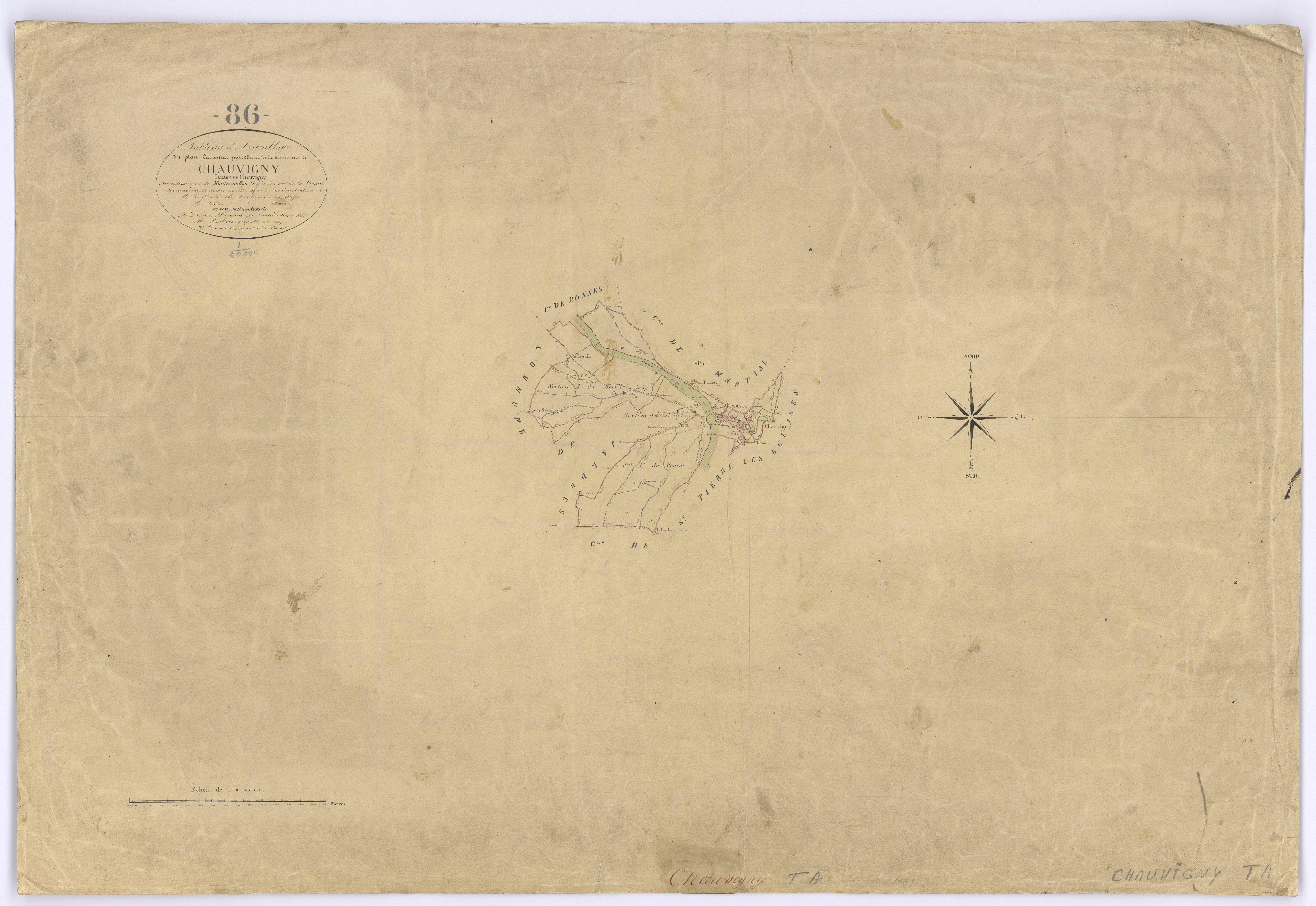 Chauvigny - FRAD086_cadastre Plans 