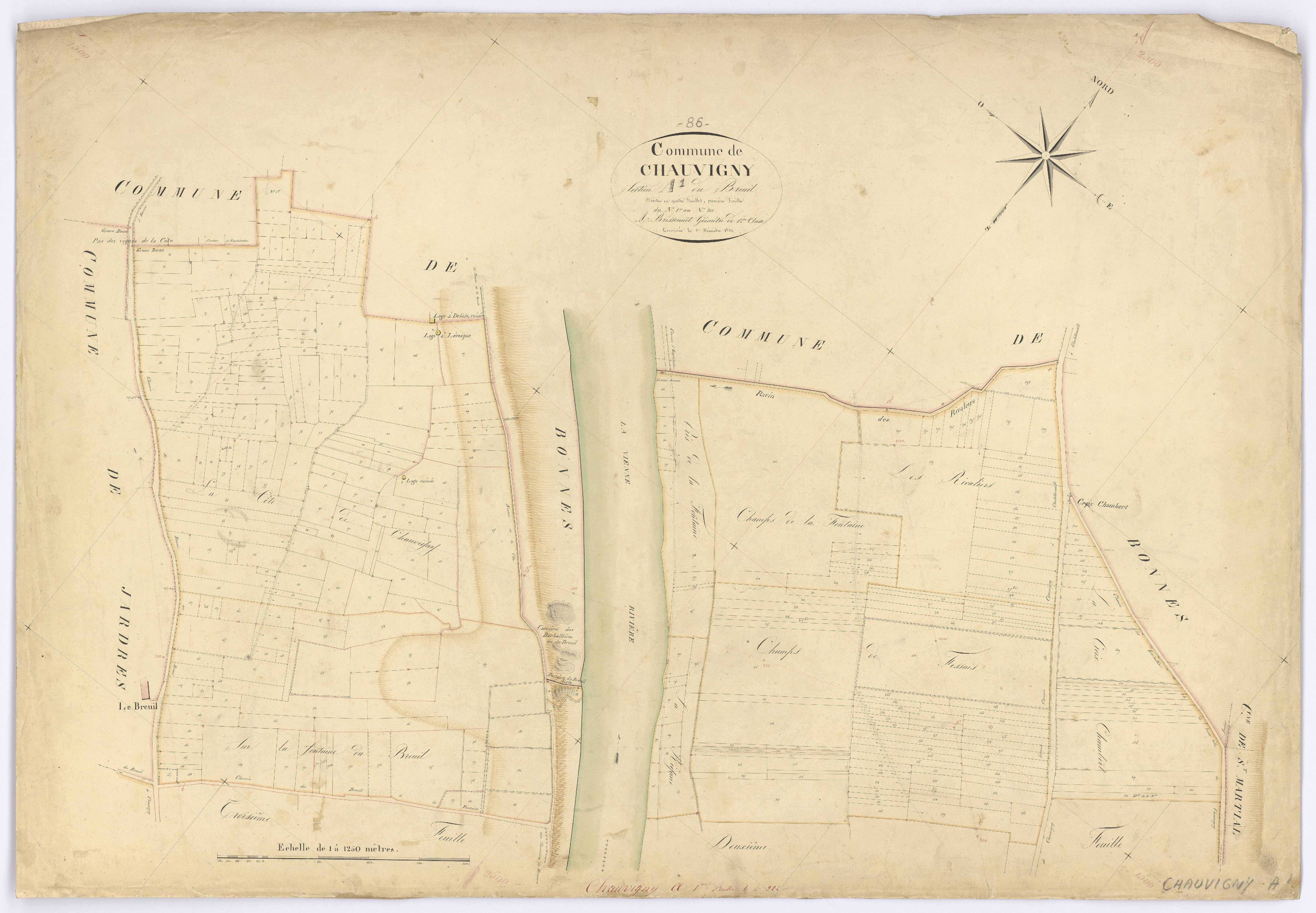 Chauvigny - FRAD086_cadastre Plans 