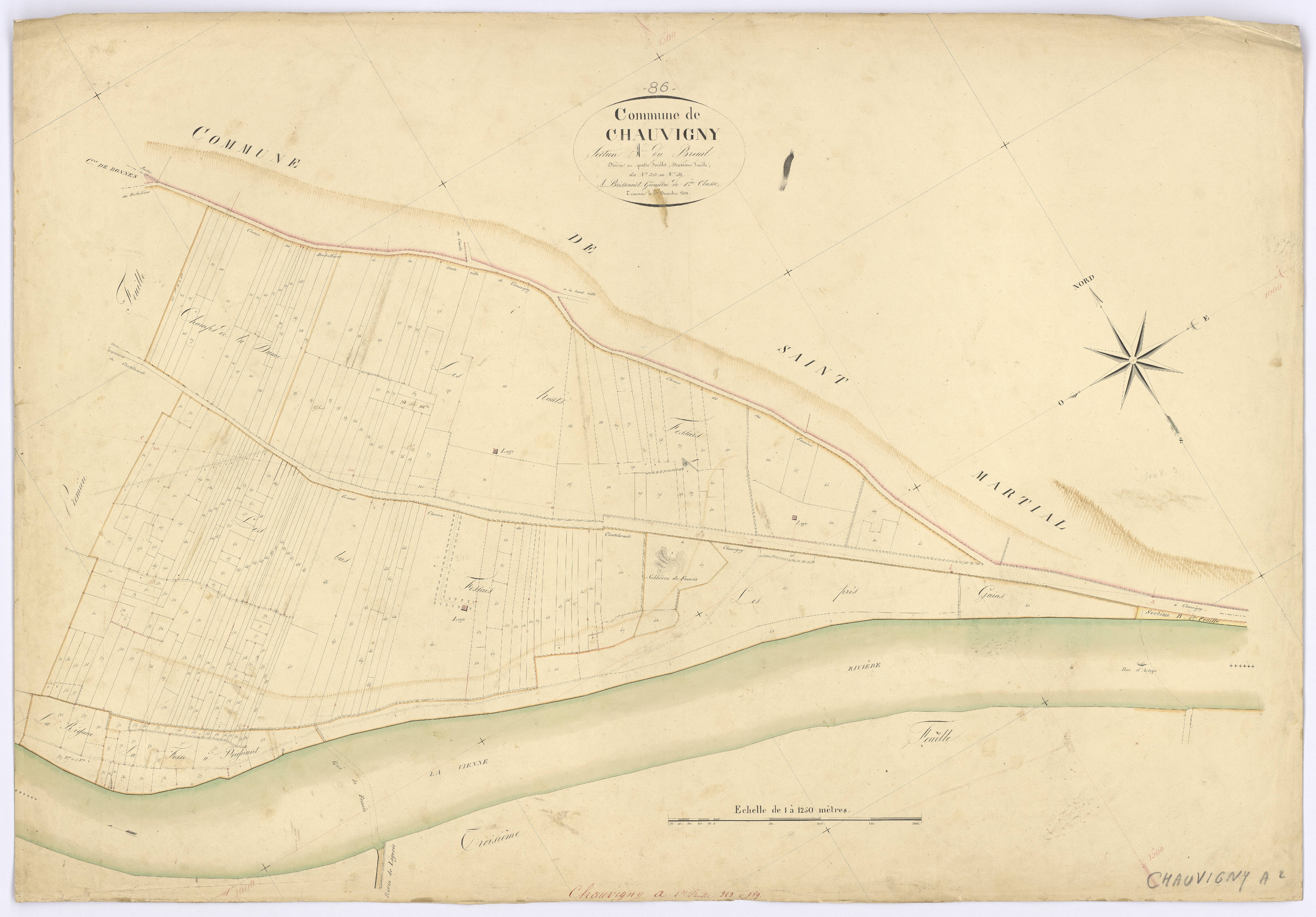 Chauvigny - FRAD086_cadastre Plans 