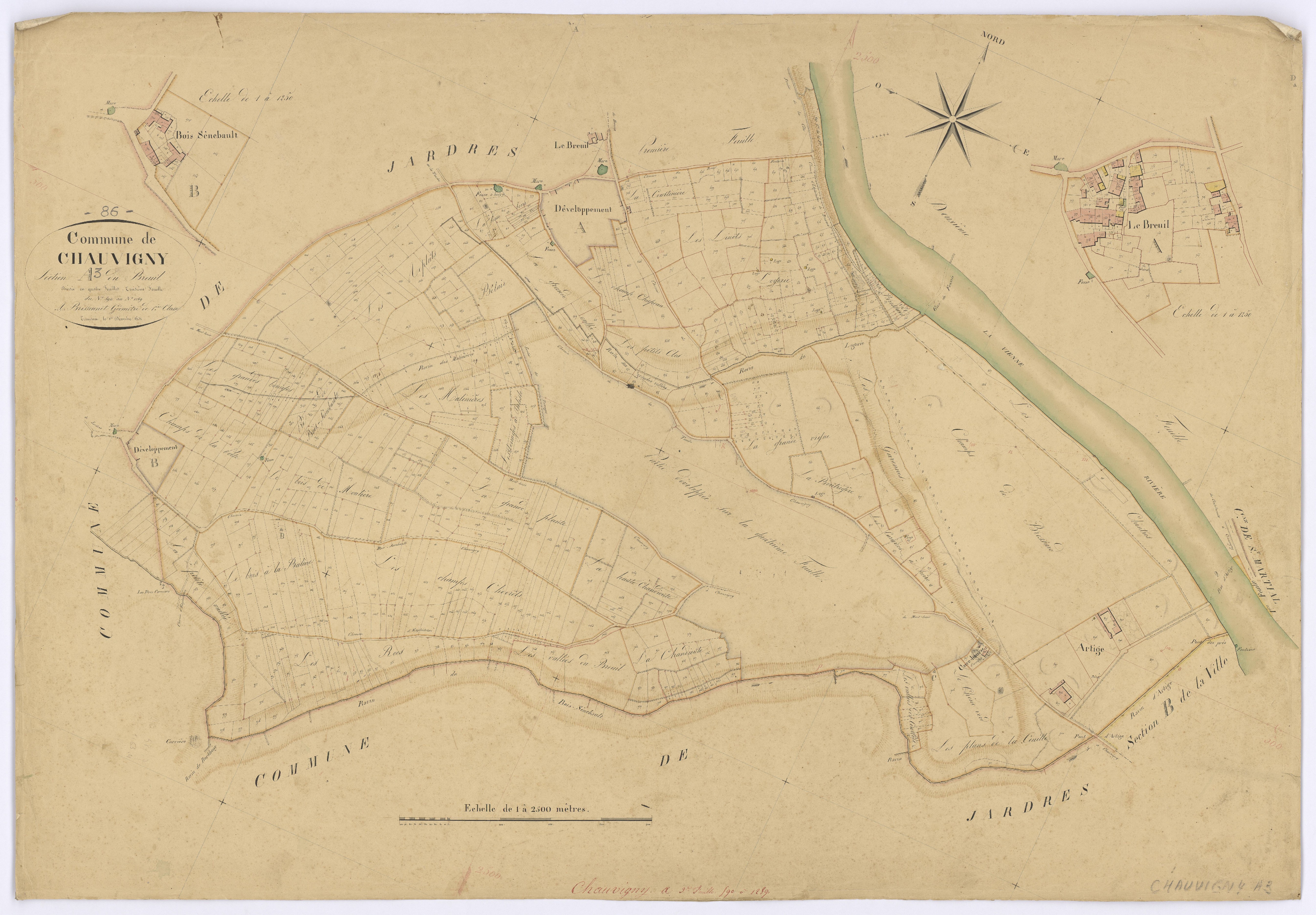 Chauvigny - FRAD086_cadastre Plans 