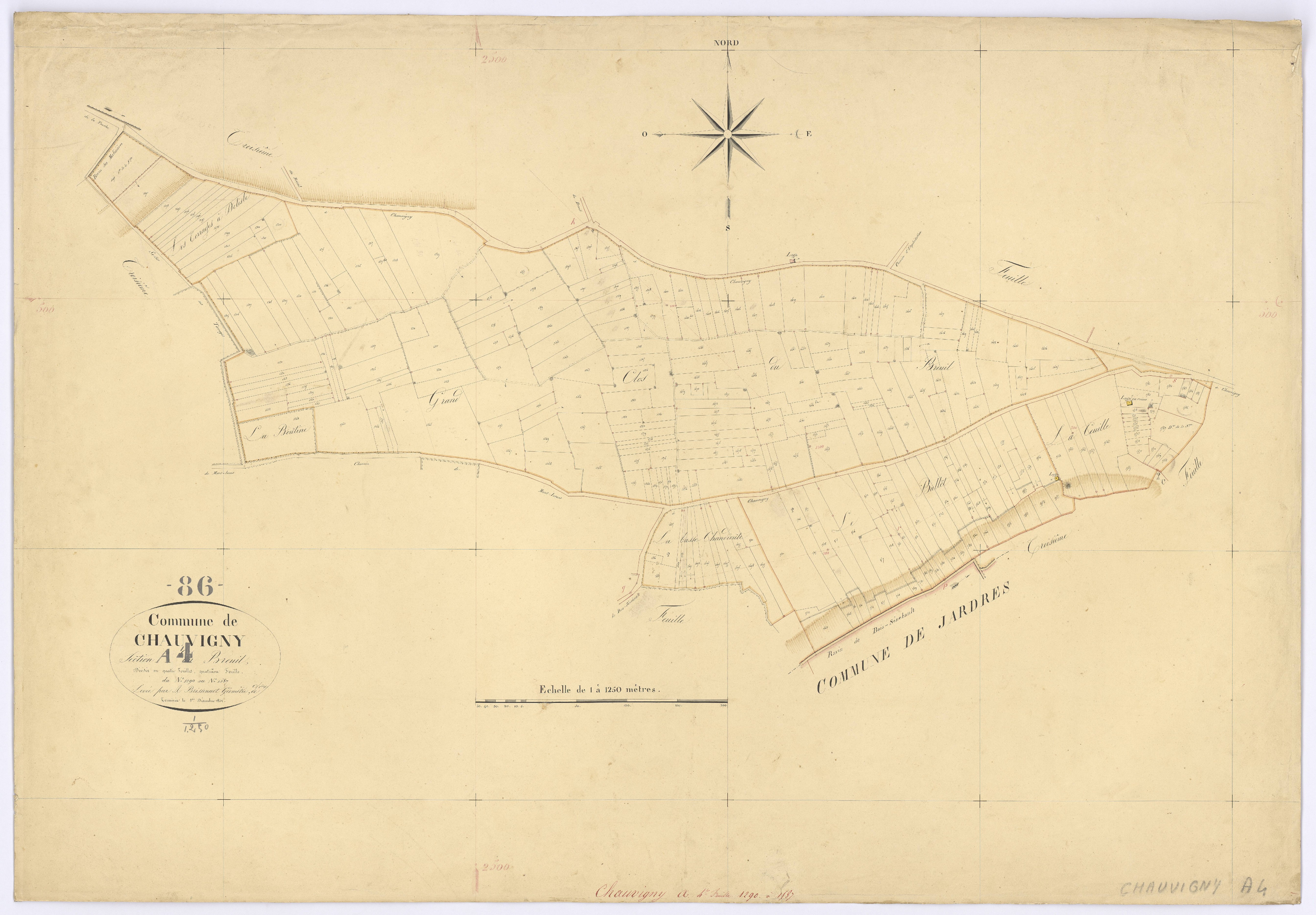 Chauvigny - FRAD086_cadastre Plans 