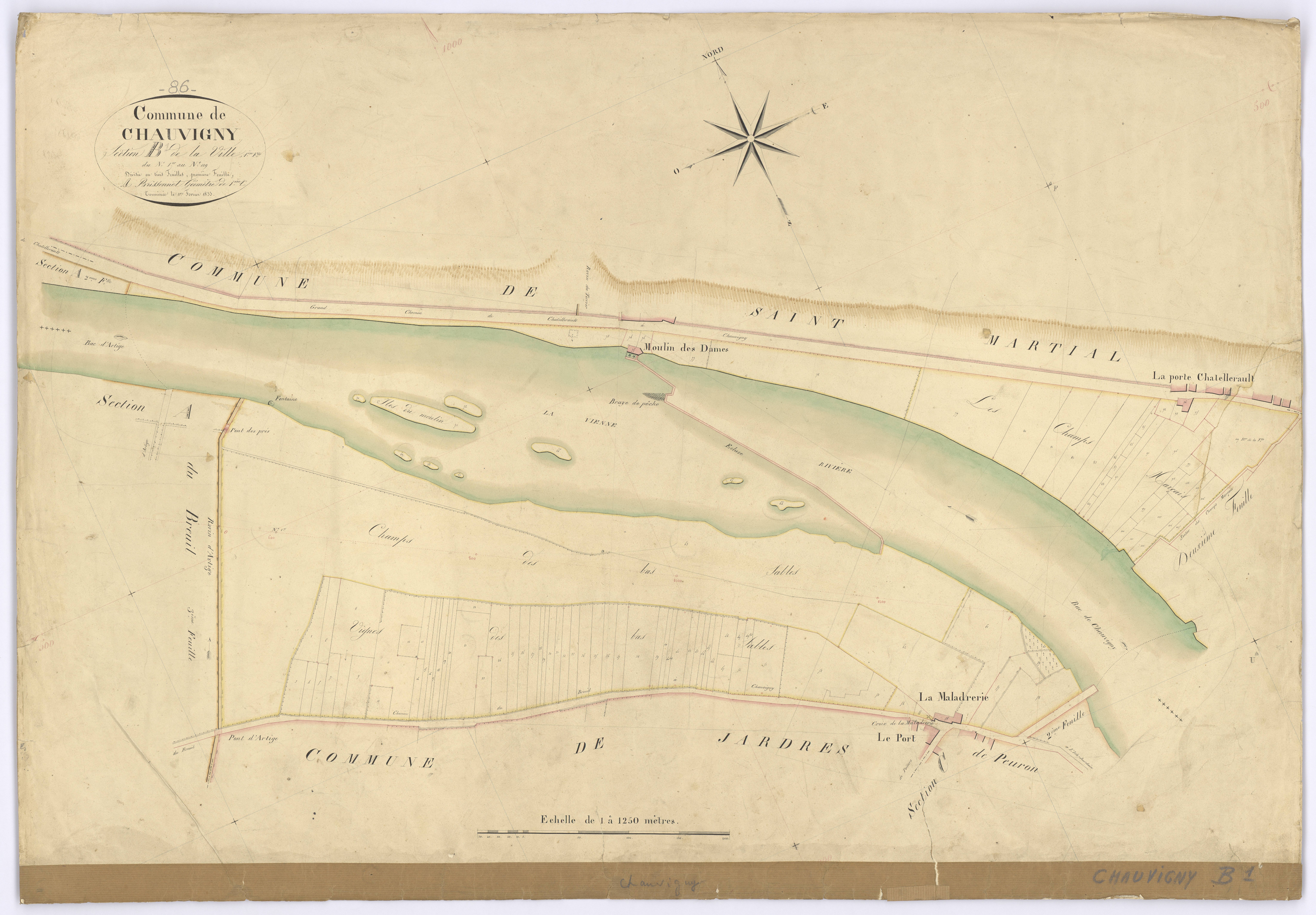 Chauvigny - FRAD086_cadastre Plans 
