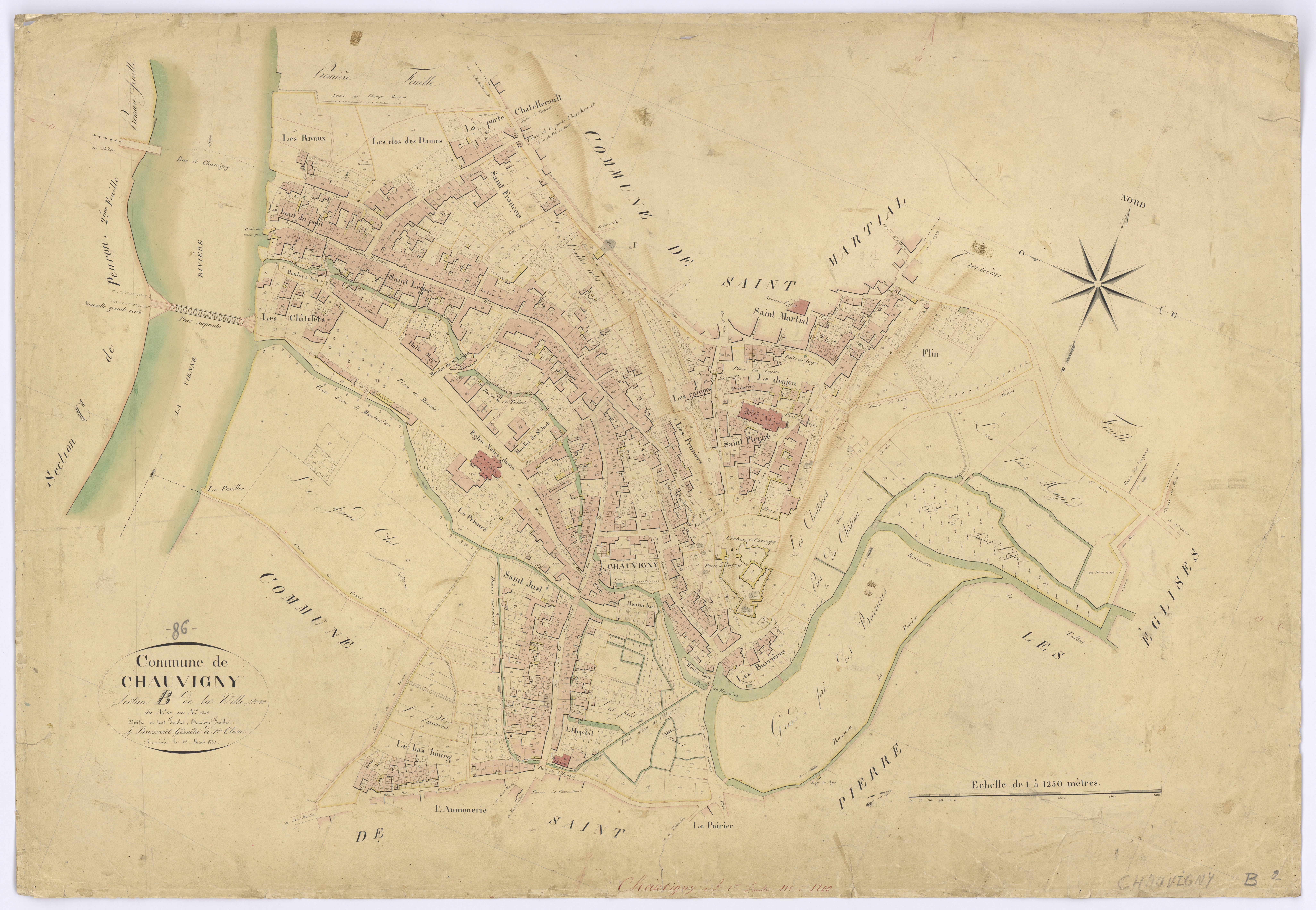 Chauvigny - FRAD086_cadastre Plans 