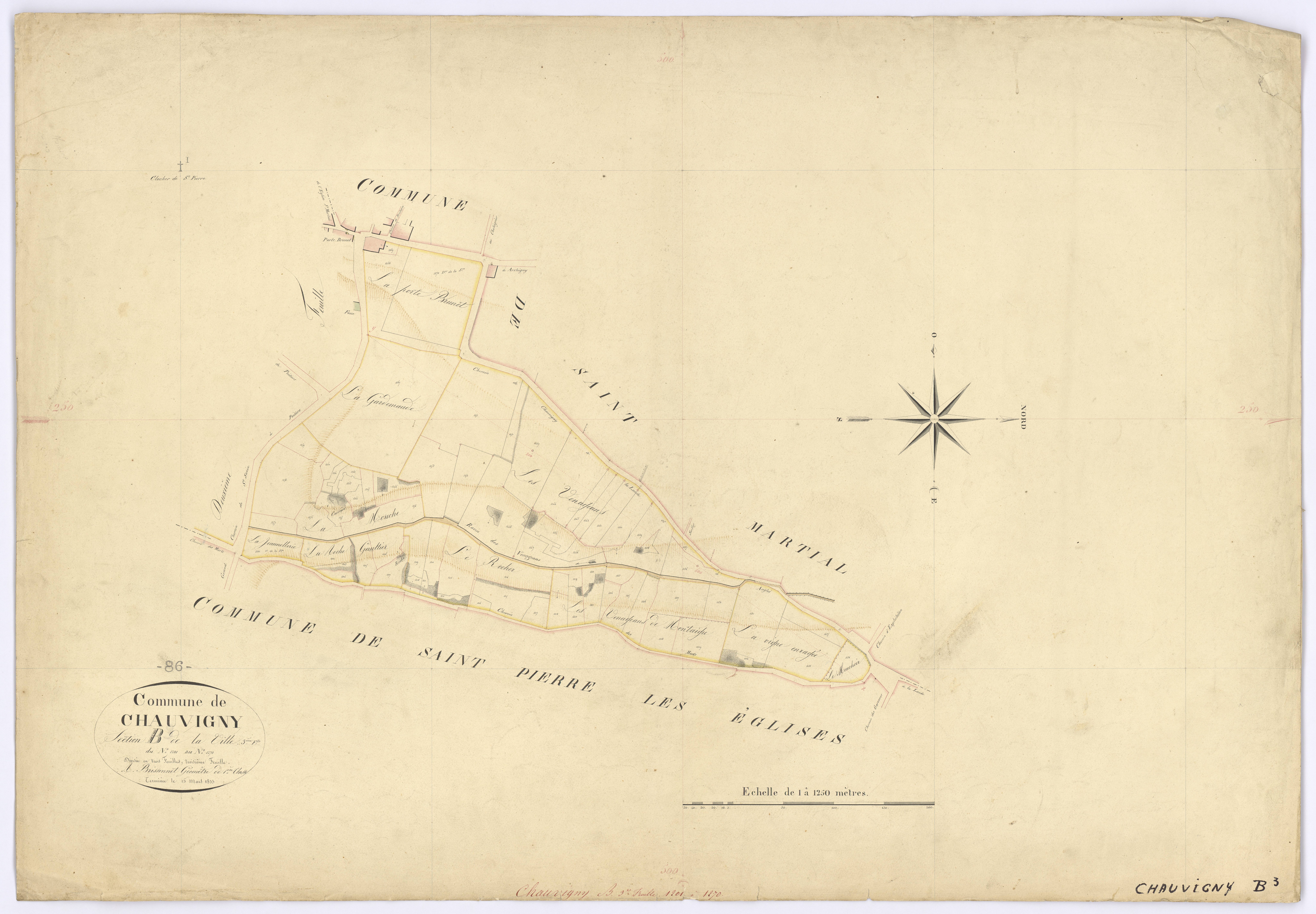 Chauvigny - FRAD086_cadastre Plans 