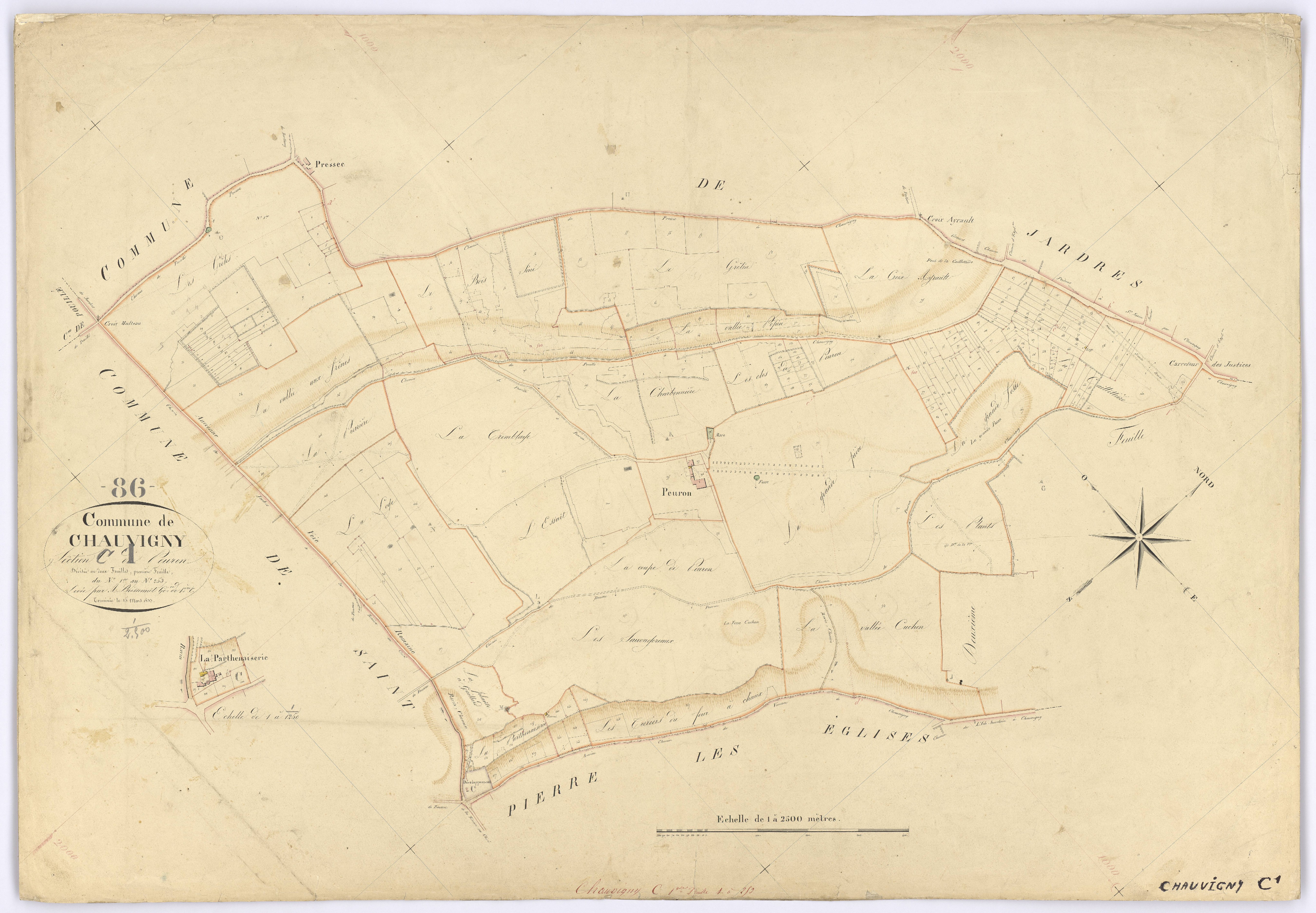 Chauvigny - FRAD086_cadastre Plans 