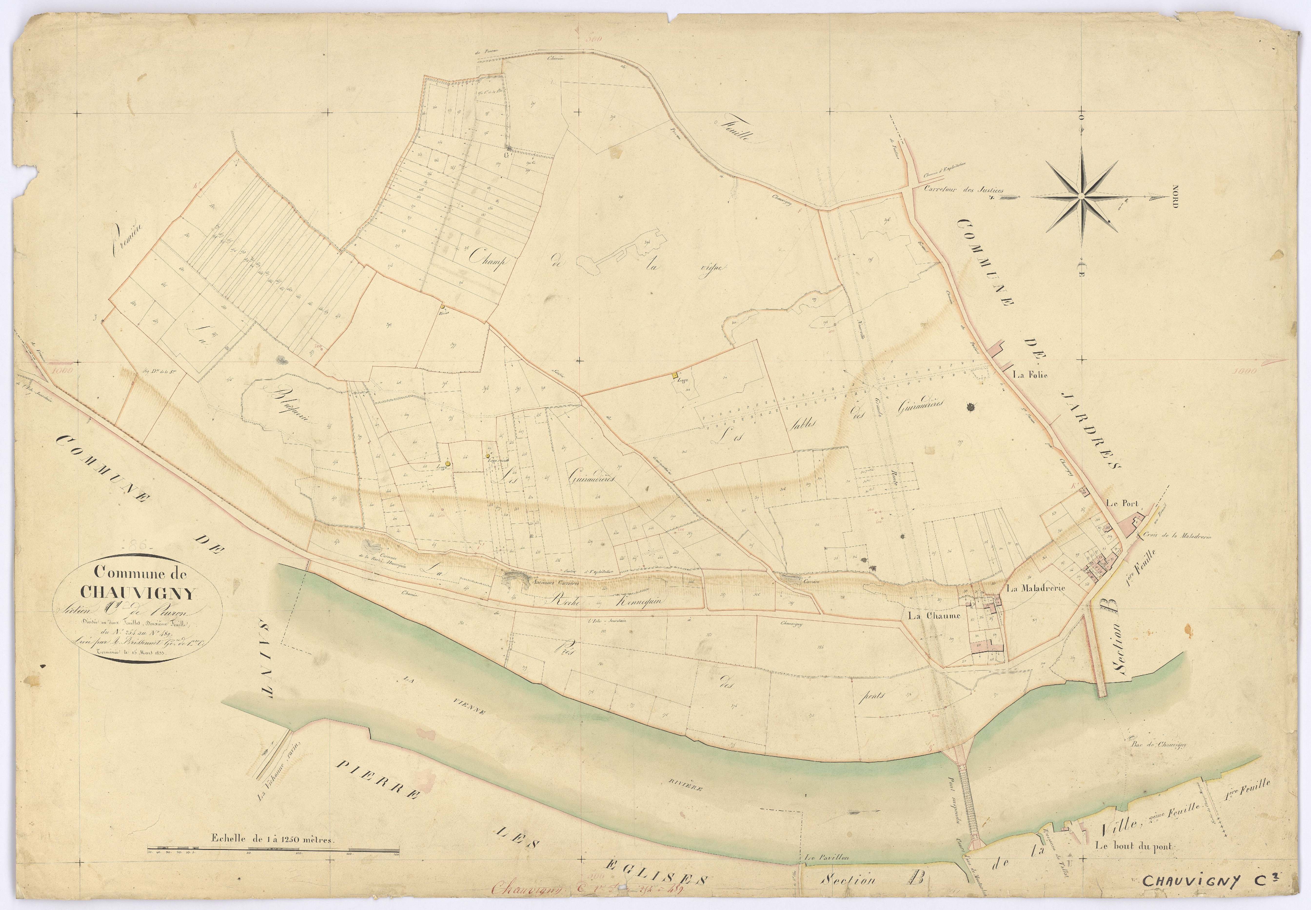 Chauvigny - FRAD086_cadastre Plans 