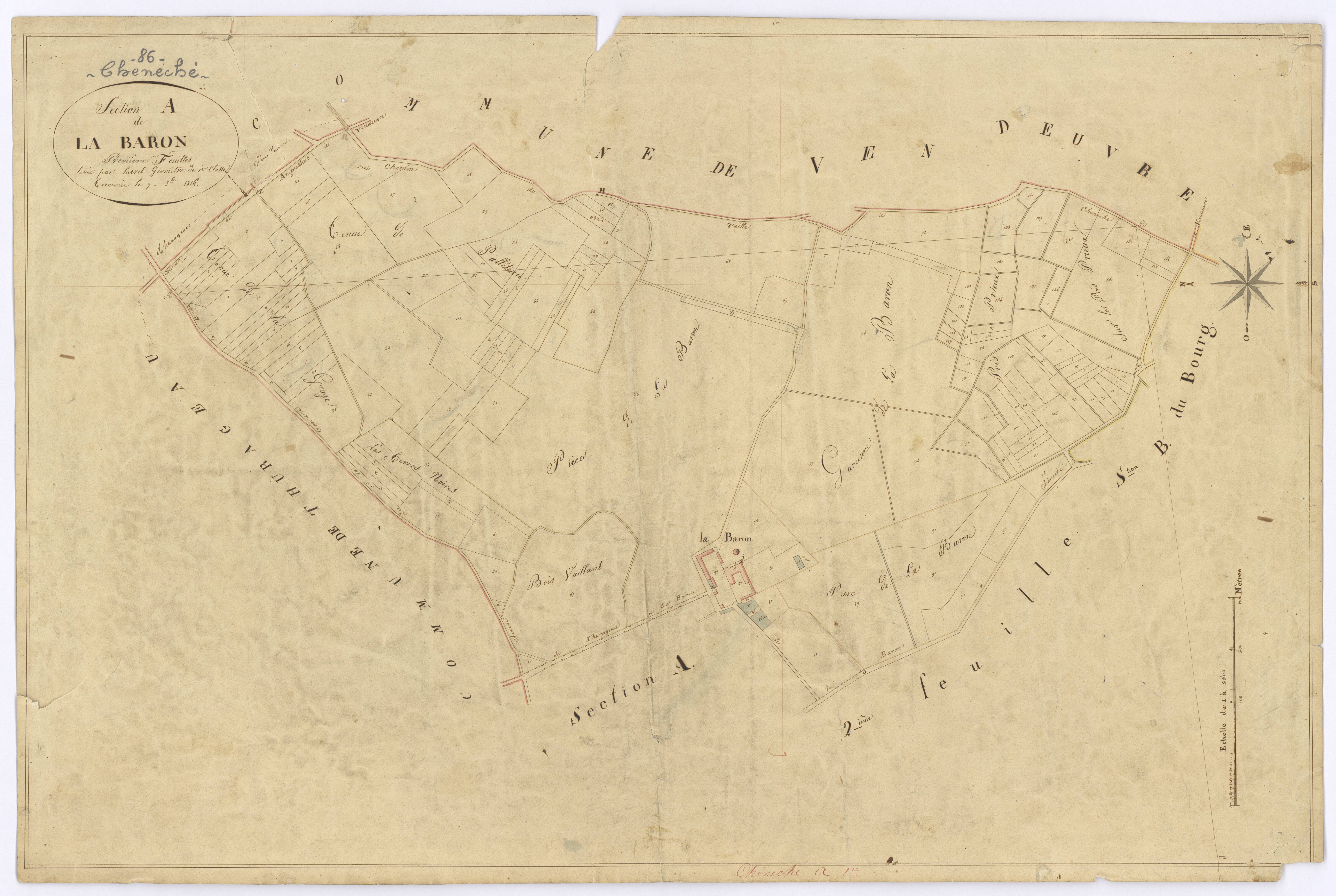Cheneché - FRAD086_cadastre Plans 