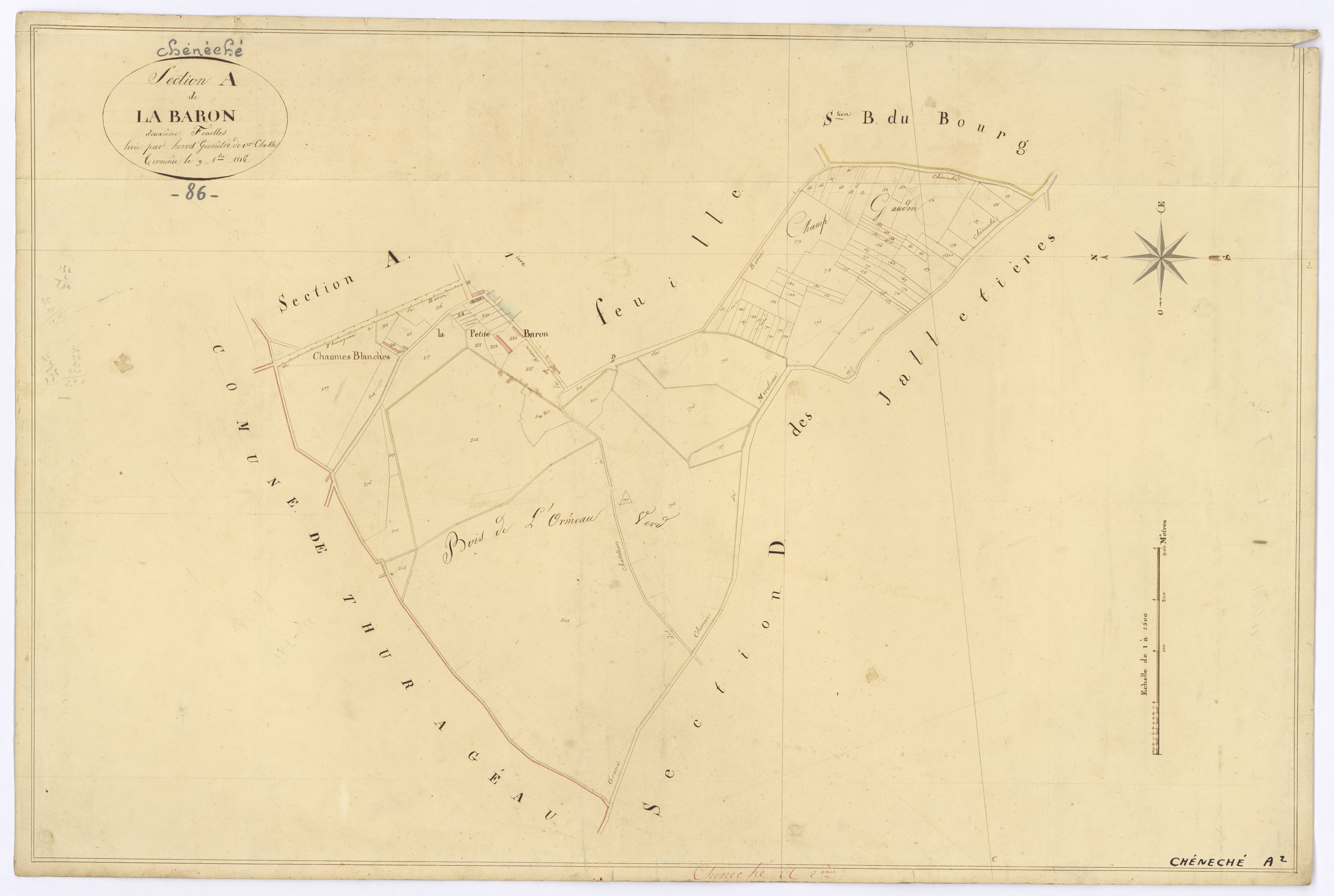 Cheneché - FRAD086_cadastre Plans 