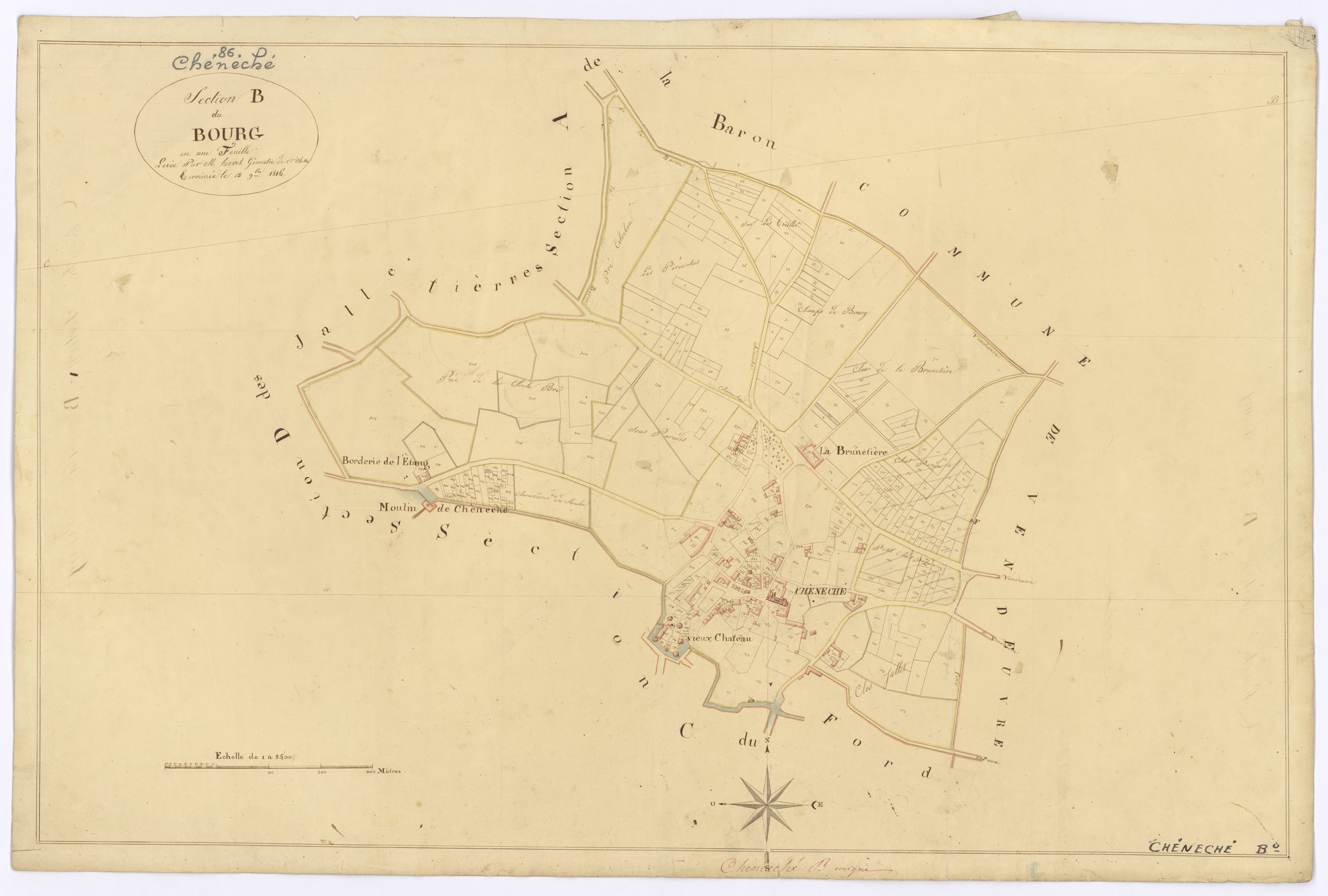 Cheneché - FRAD086_cadastre Plans 
