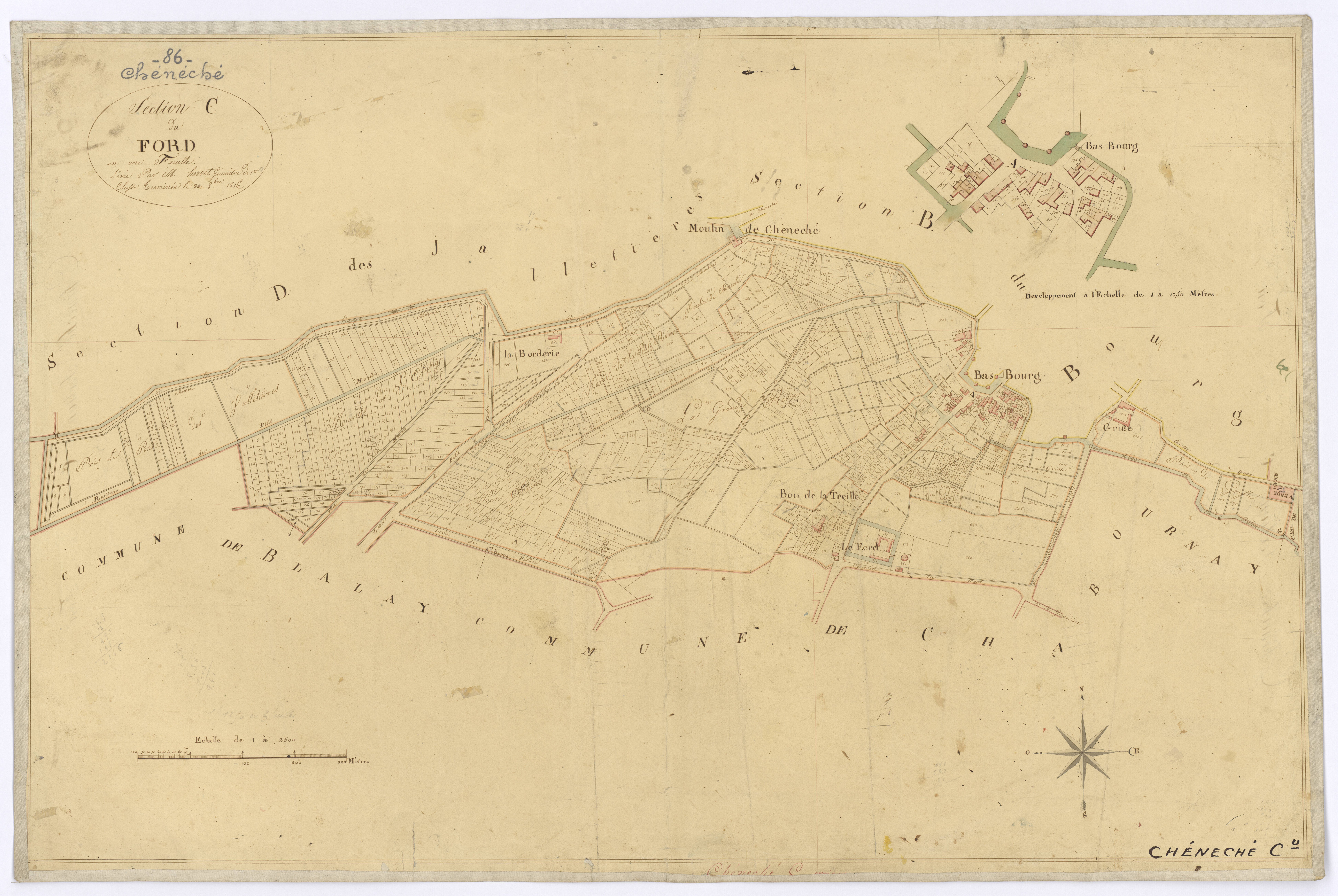 Cheneché - FRAD086_cadastre Plans 