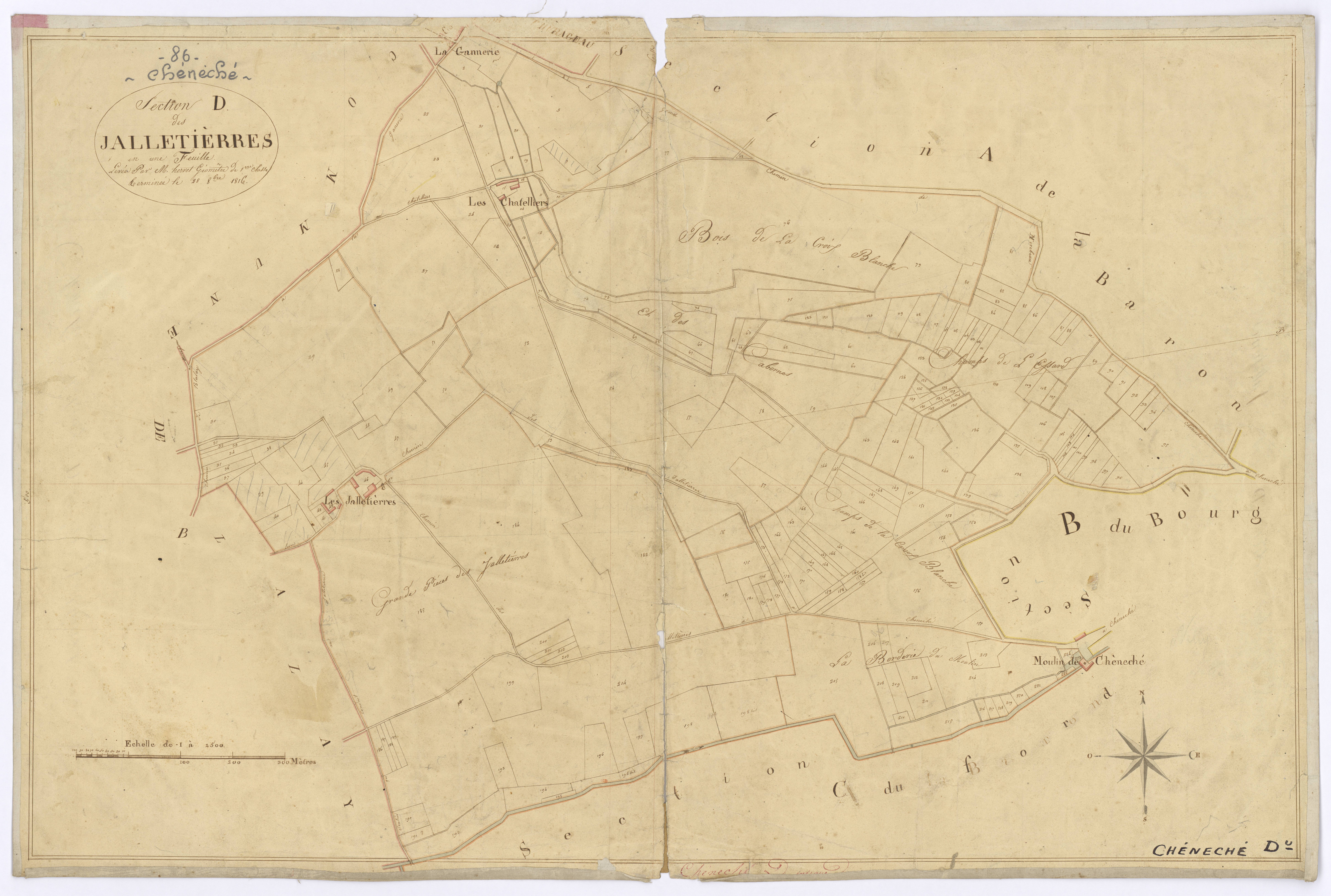 Cheneché - FRAD086_cadastre Plans 