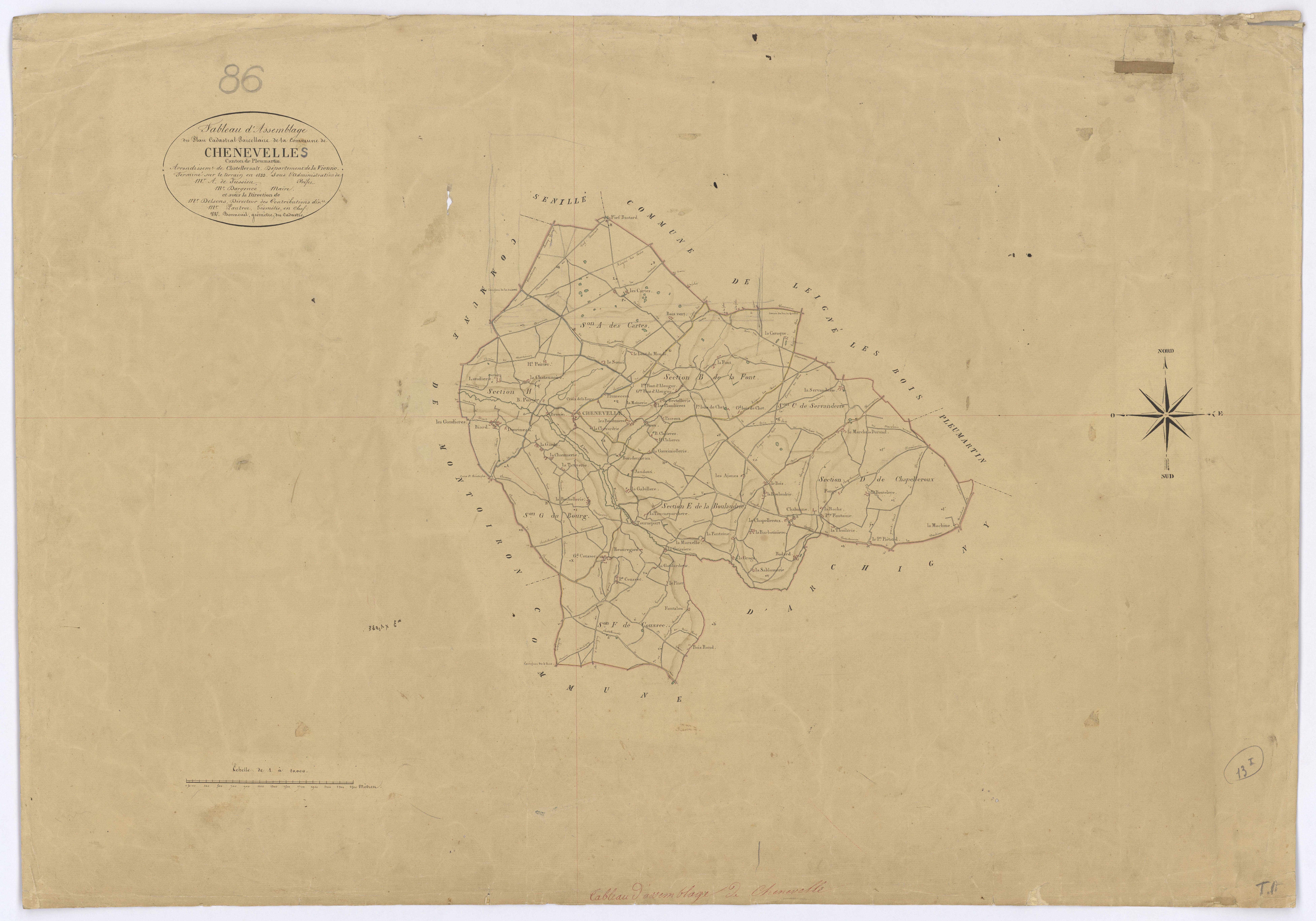 Chenevelles - FRAD086_cadastre Plans 
