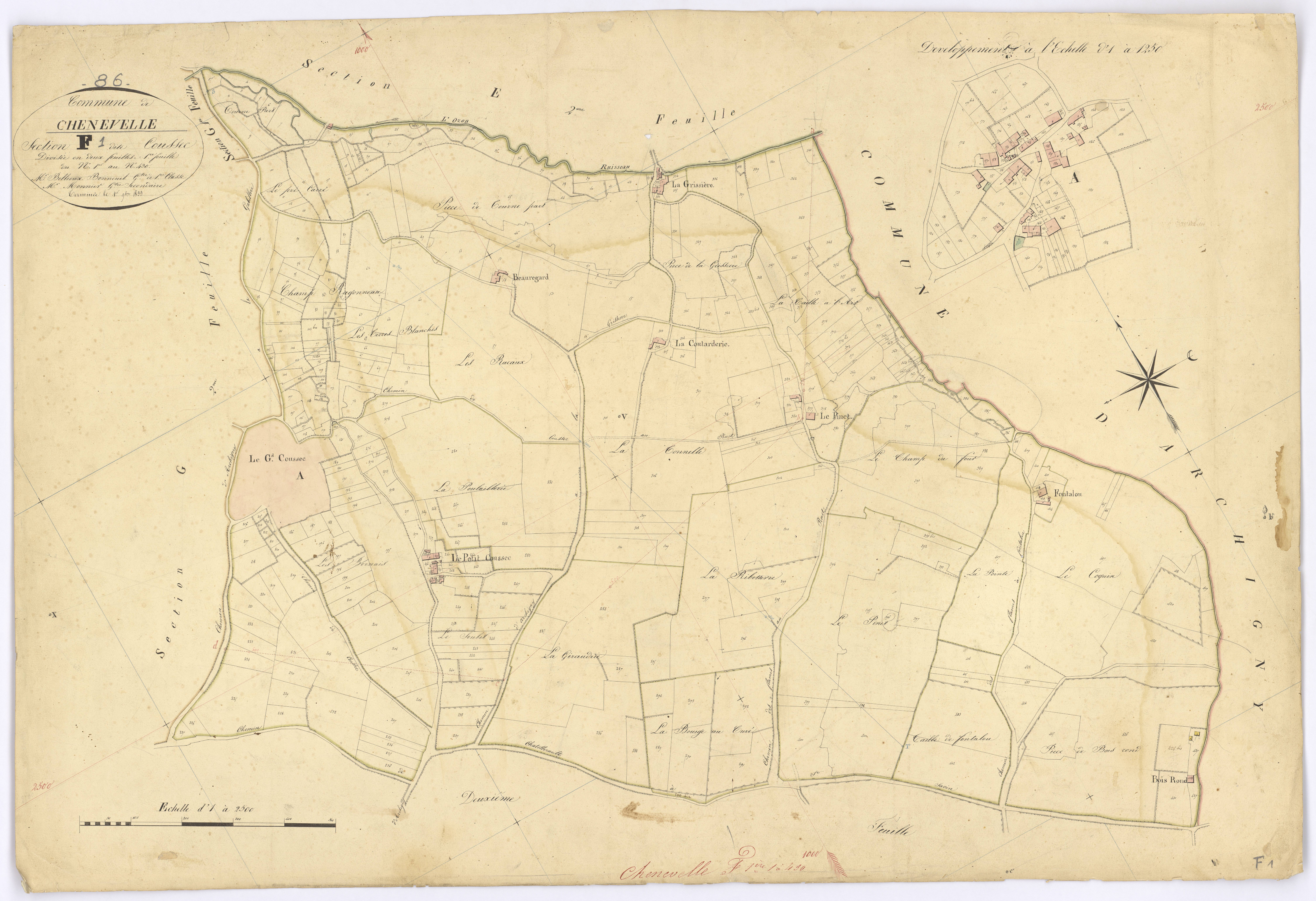 Chenevelles - FRAD086_cadastre Plans 