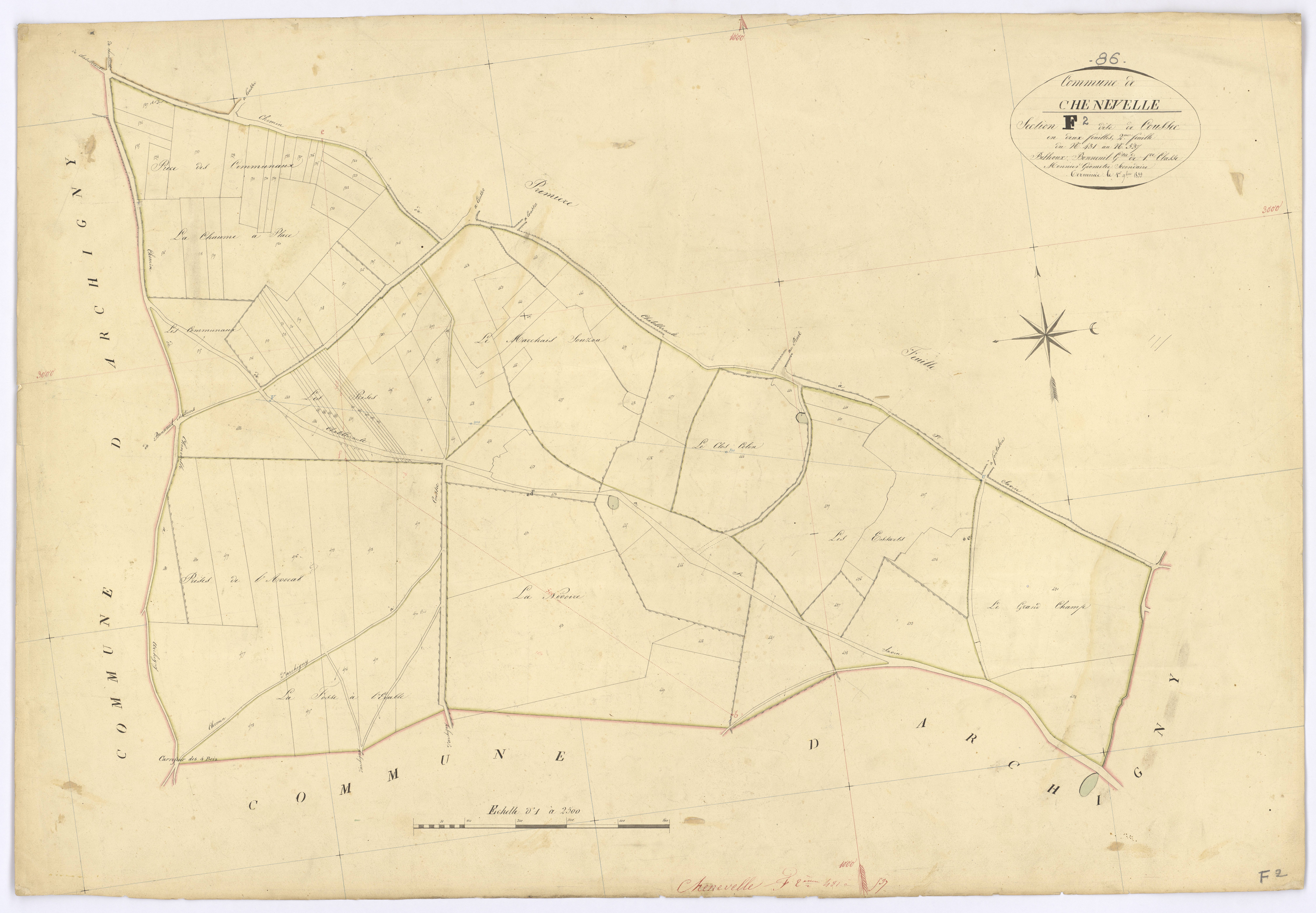 Chenevelles - FRAD086_cadastre Plans 