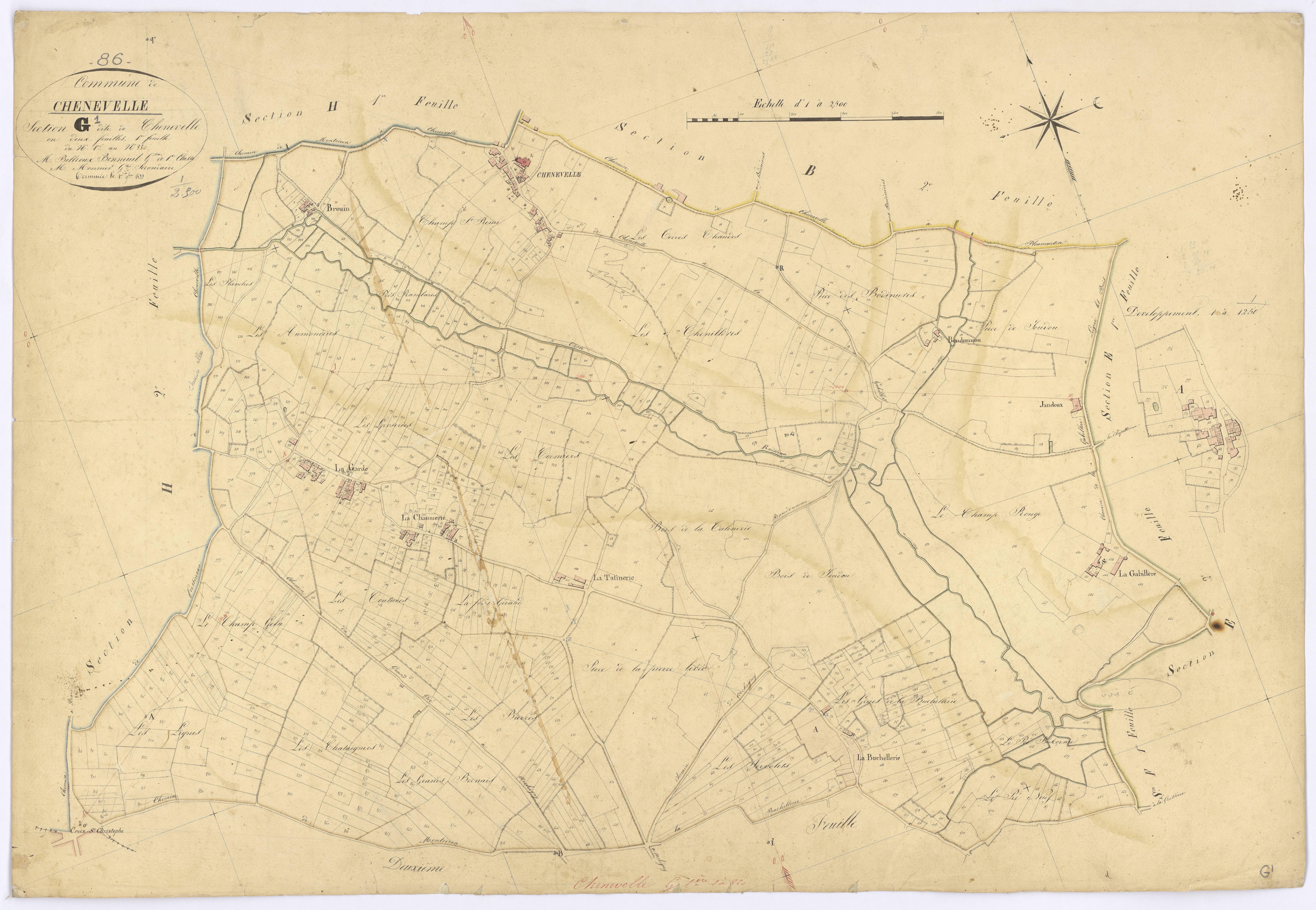 Chenevelles - FRAD086_cadastre Plans 