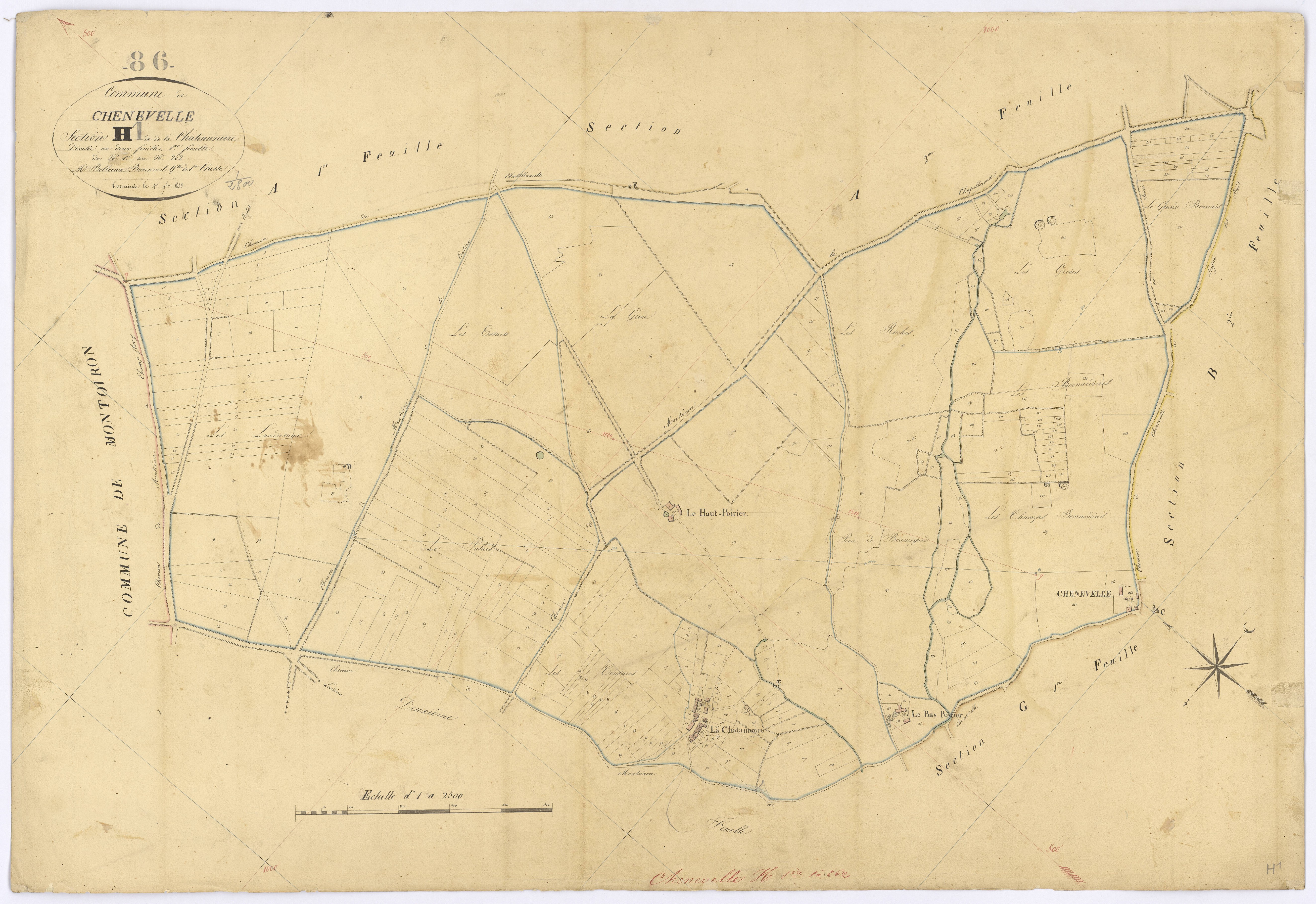 Chenevelles - FRAD086_cadastre Plans 