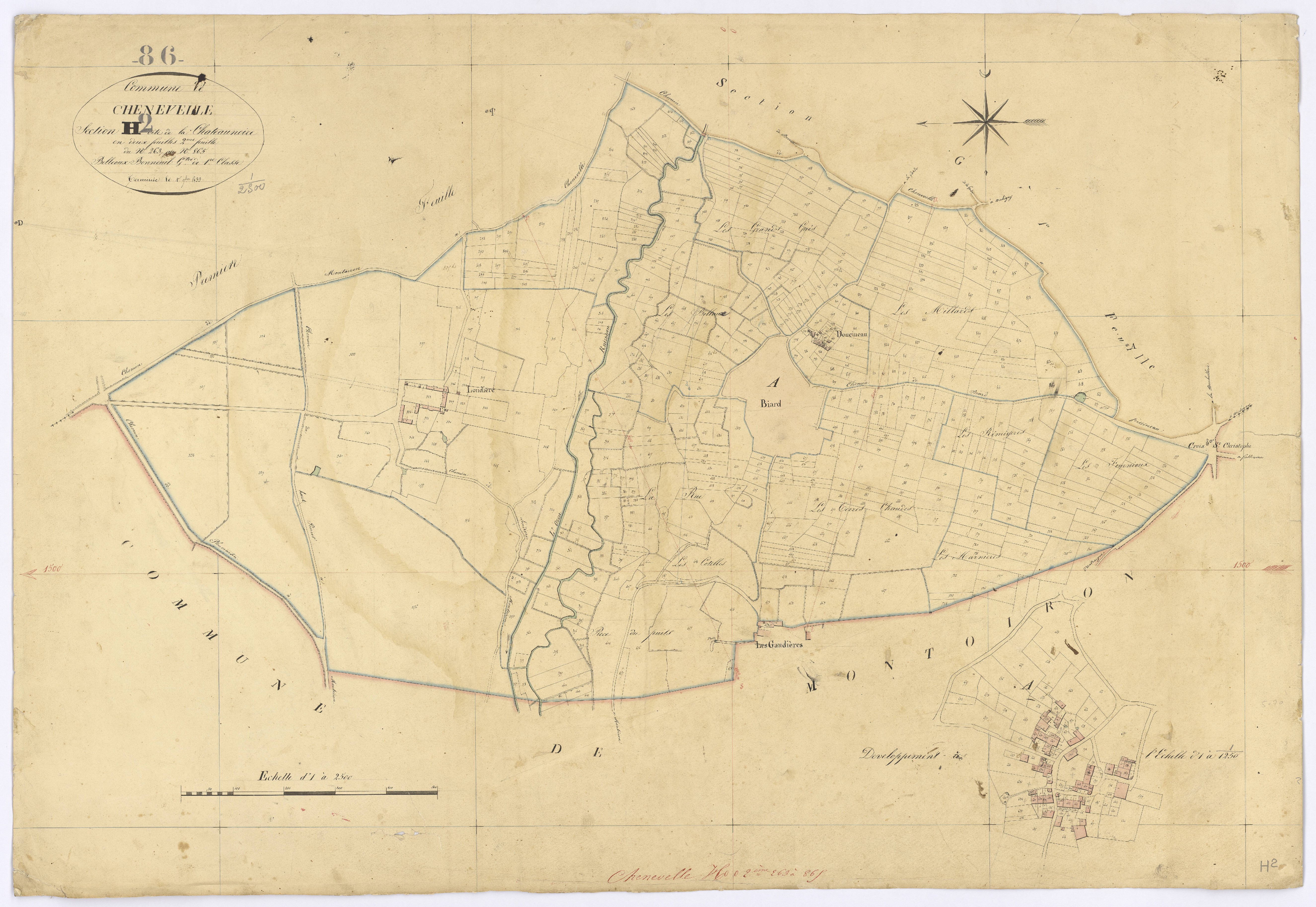 Chenevelles - FRAD086_cadastre Plans 