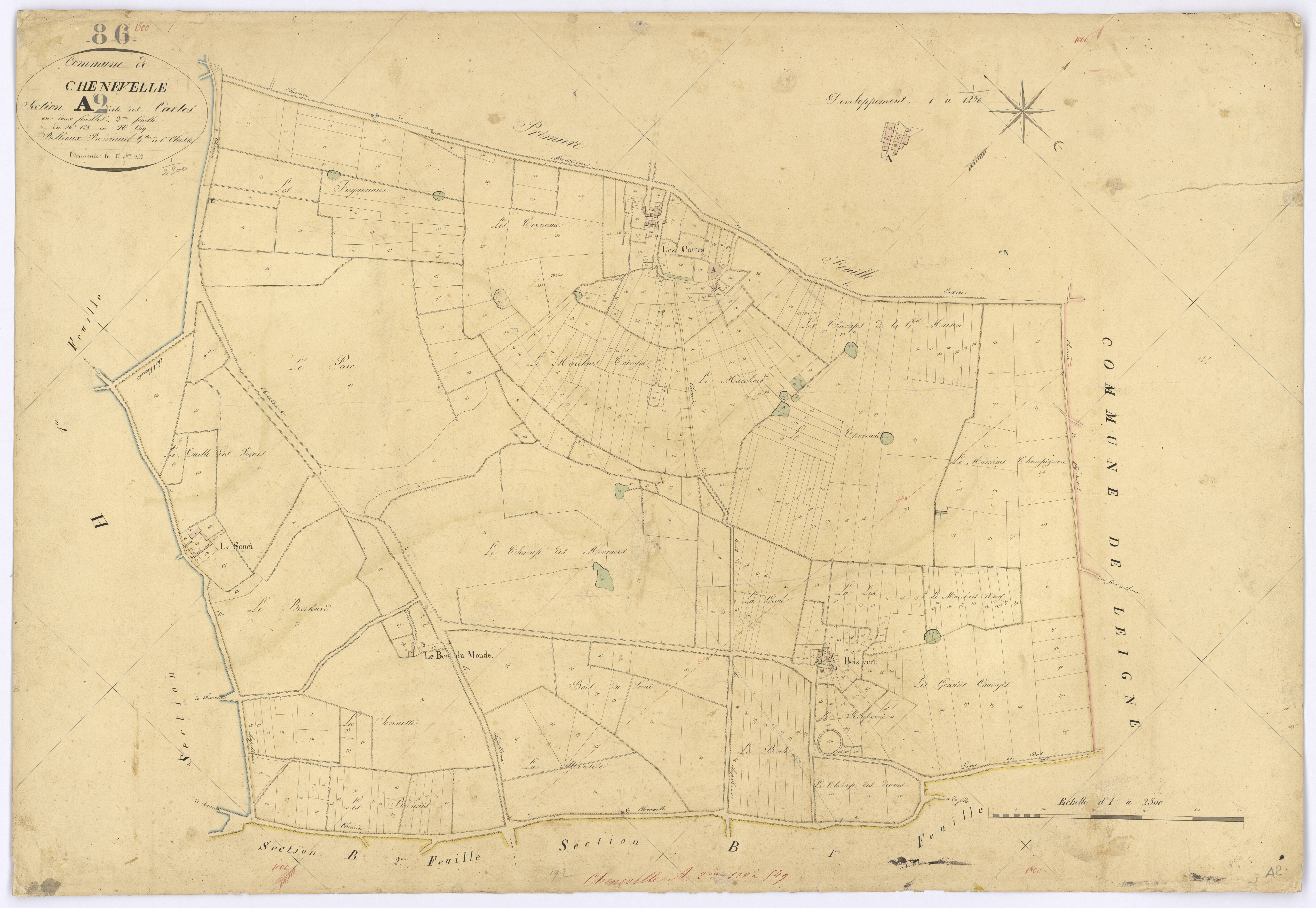 Chenevelles - FRAD086_cadastre Plans 
