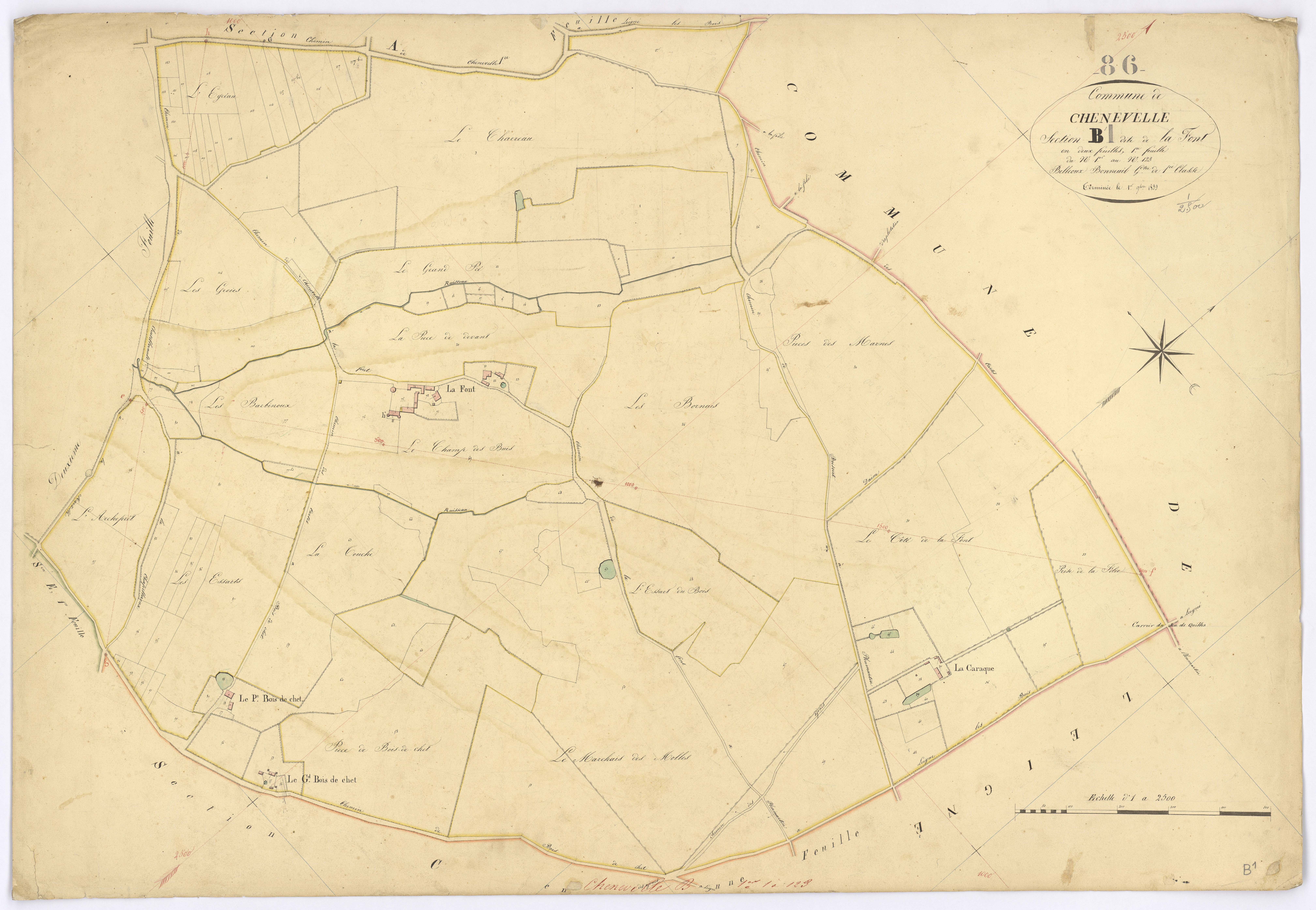 Chenevelles - FRAD086_cadastre Plans 