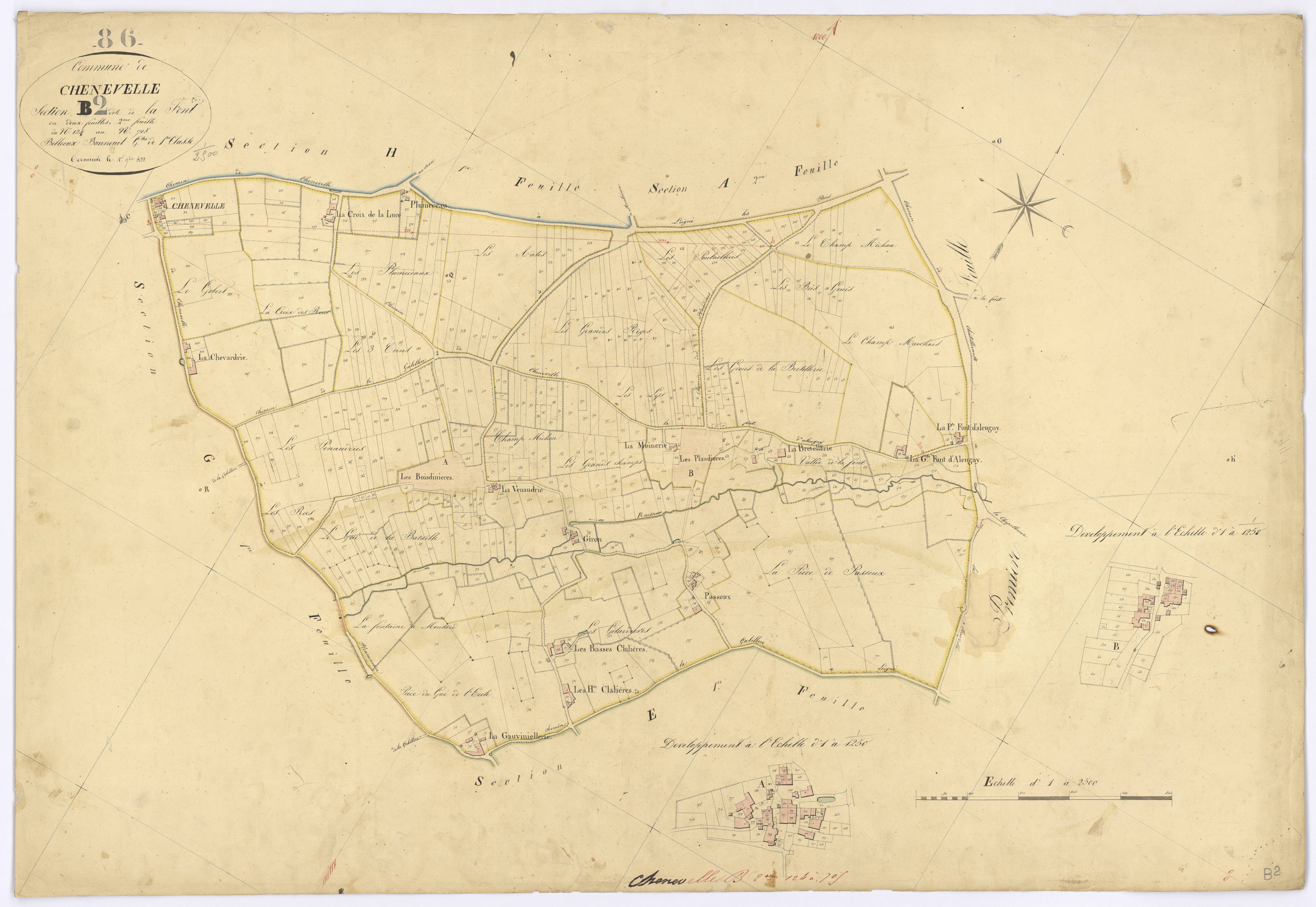 Chenevelles - FRAD086_cadastre Plans 
