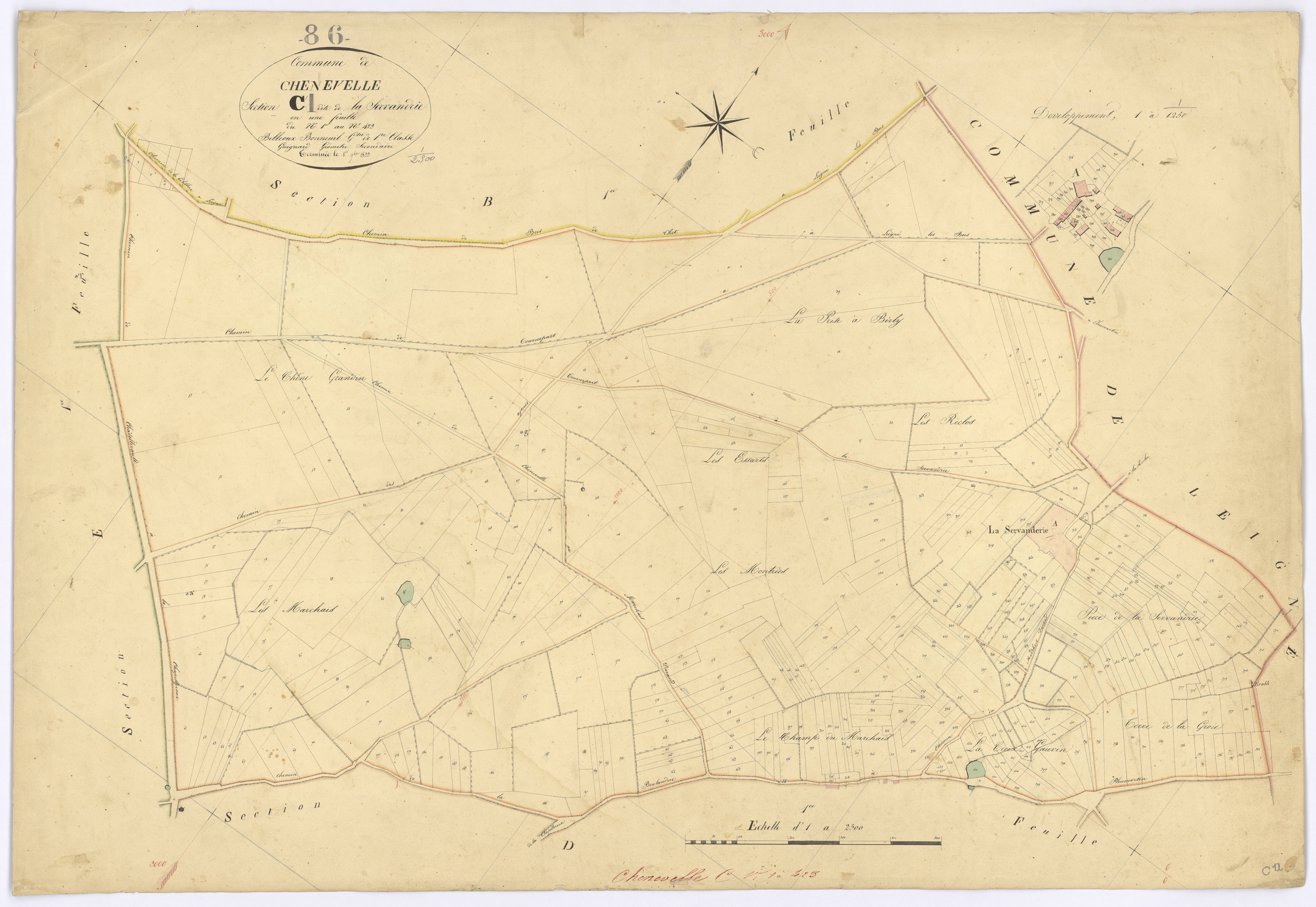 Chenevelles - FRAD086_cadastre Plans 
