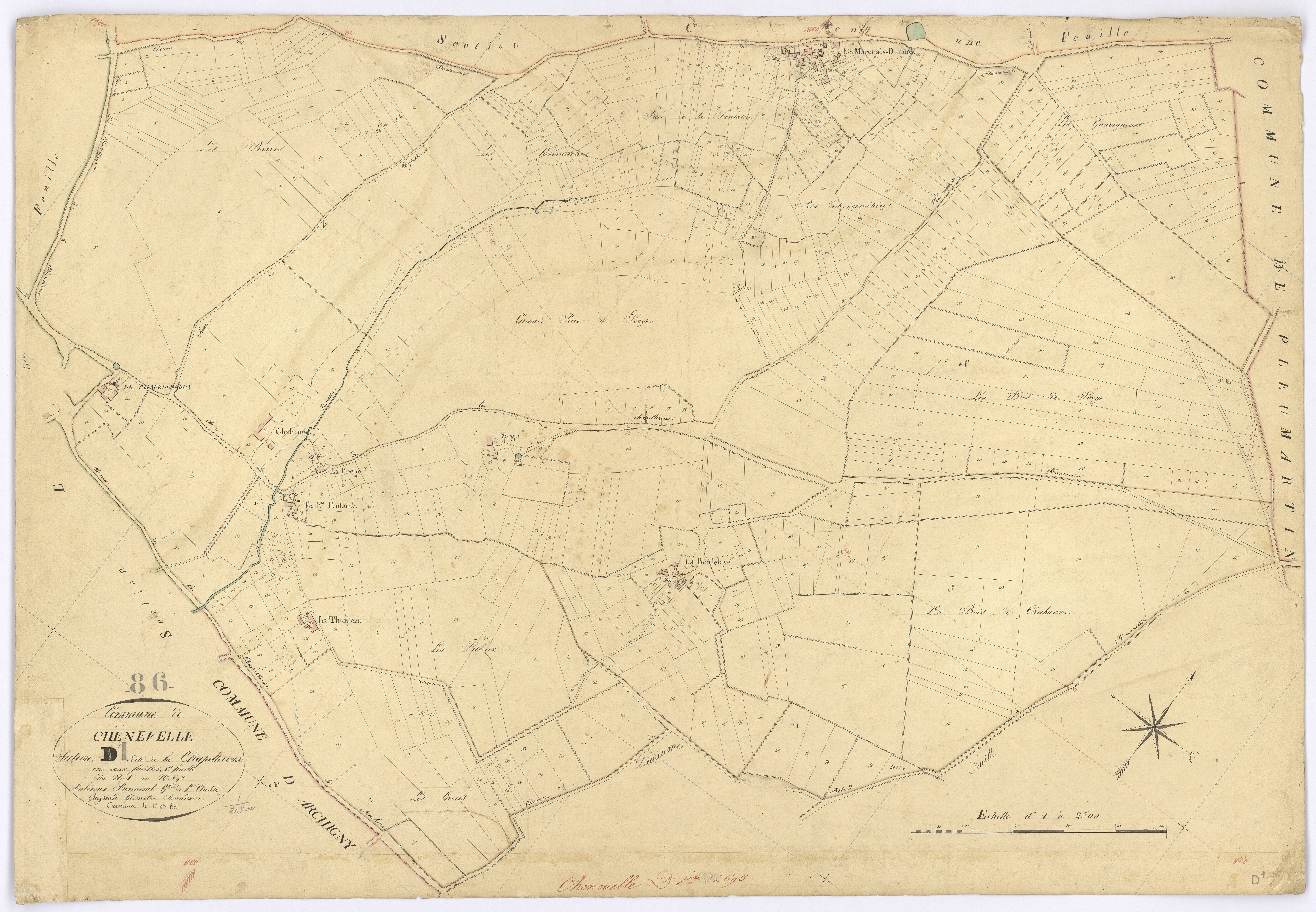 Chenevelles - FRAD086_cadastre Plans 